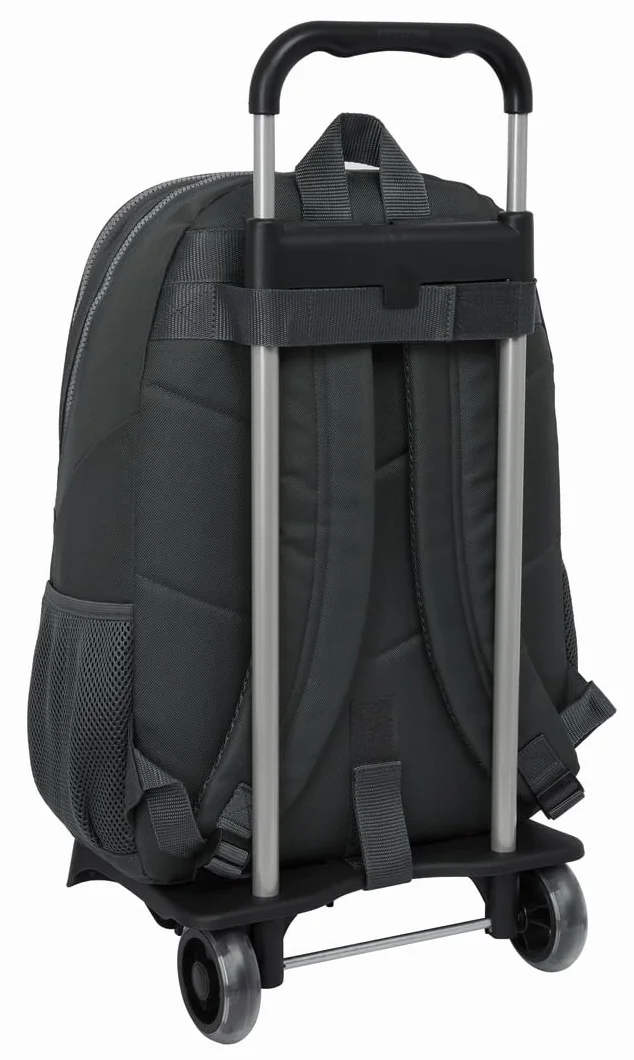 Safta REAL MADRID 3ª EQUIPACIÓN 24/25 - Mochila Escolar con Carro, Ideal para Niños de Diferentes Edades, Cómoda y Versátil, Calidad y Resistencia, 33x15x43 cm