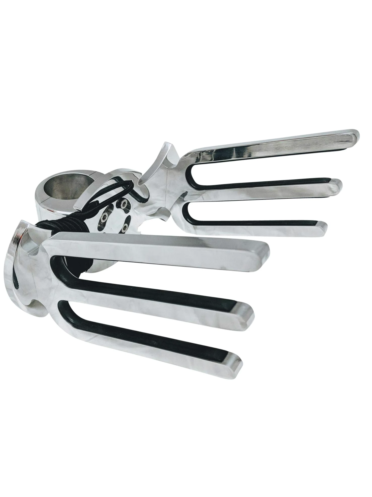 Krypt Towers Soporte para Wakeboard de Aluminio Pulido, Soporte para Torre de Wakeboarding, Base de ángulo Ajustable para nivelar con Barca, Abrazadera para Tubos de 1 3/4", 1 7/8", 2", 2 1/4", 2