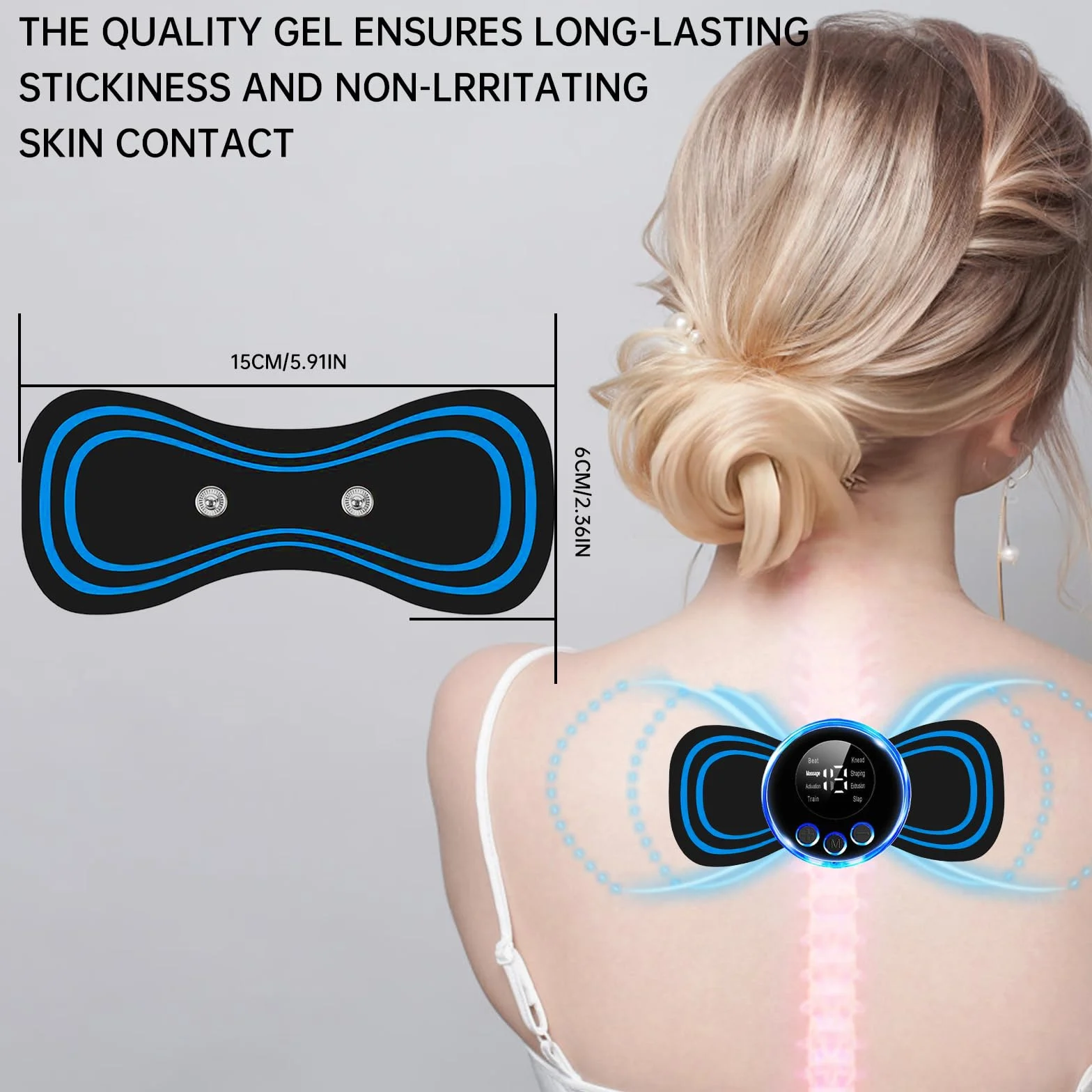 Almohadillas de Repuesto para Masajeador de Cuello y Hombros - Parche Autoadhesivo Cervical Microcorriente