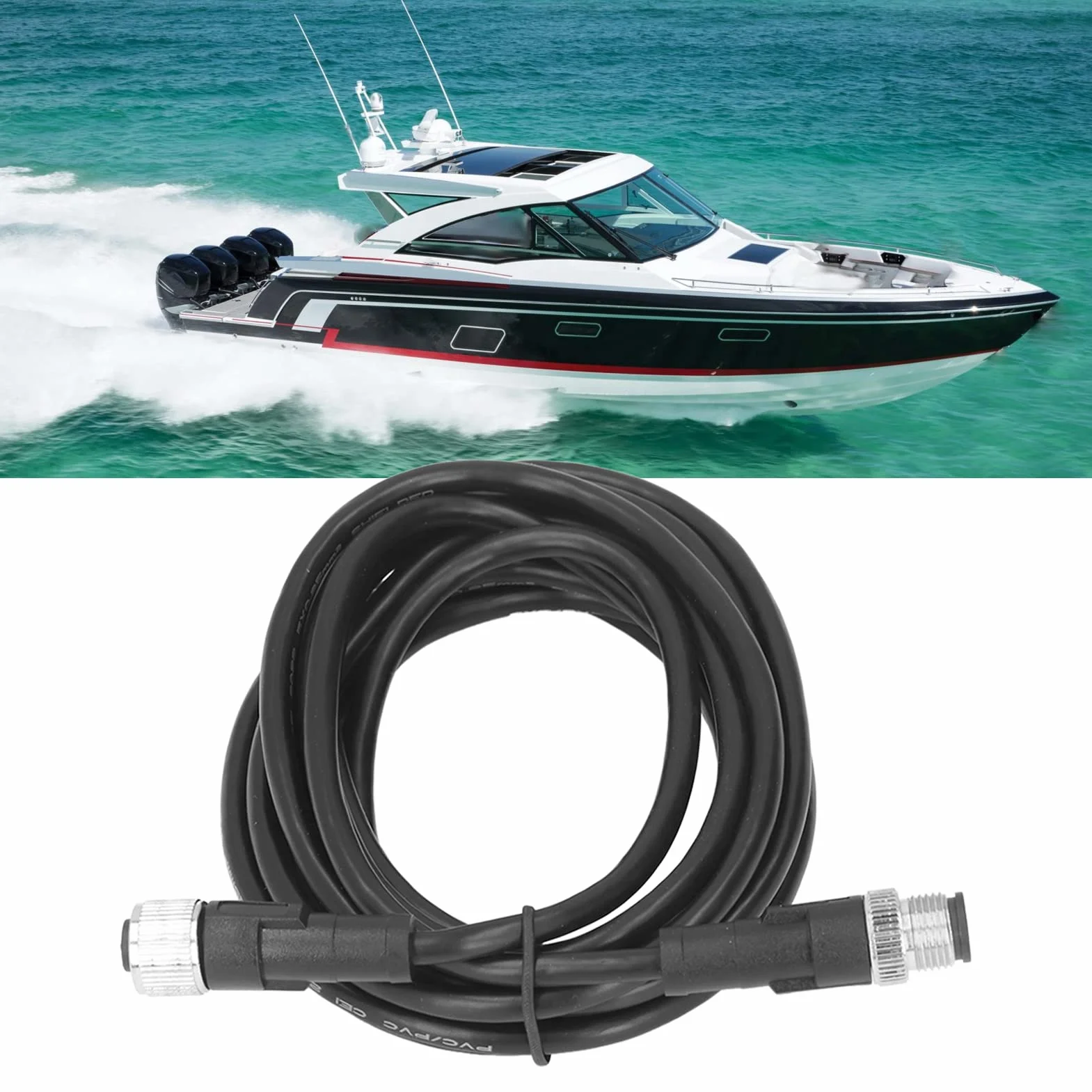 KIMISS Cable de Extensión NMEA 2000 de Repuesto para Garmin Lowrance Simrad B & G Navico Networks 3 metros