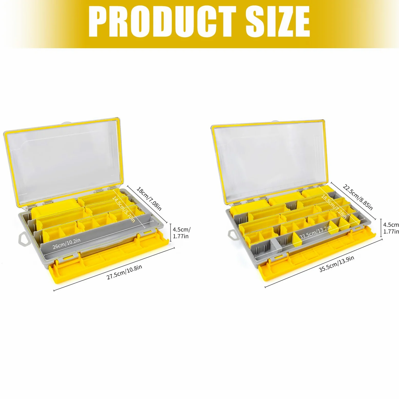 Caja de aparejos de gran capacidad, portátil, multifuncional, accesorios de almacenamiento para acampar al aire libre, cajas organizadoras portátiles