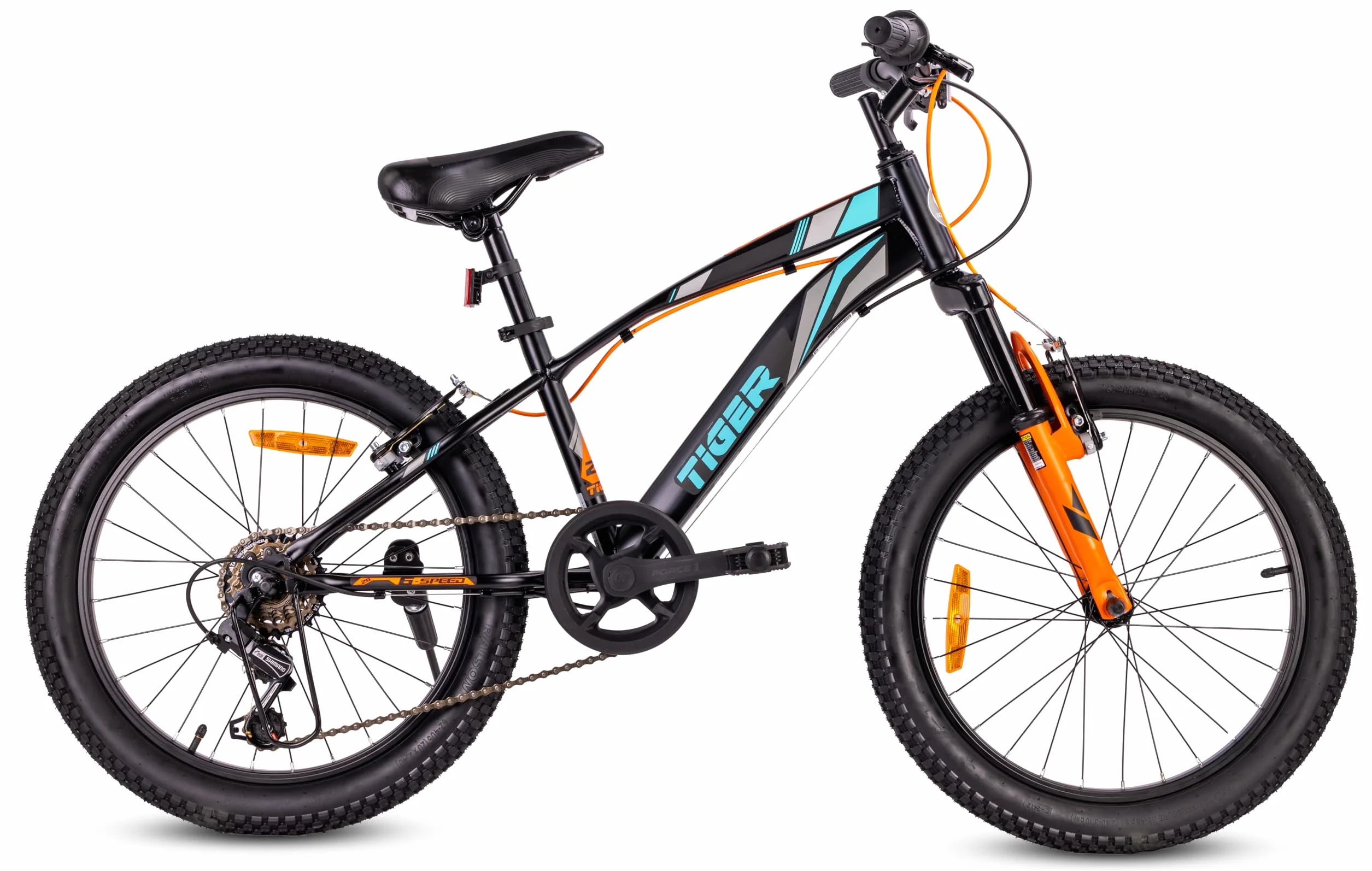 Tiger Bike Bicicleta Infantil 20 Pulgadas tamaño de Rueda a Elegir 6 velocidades Shimano Bicicleta para niños de 6 a 10 años Altura Ajustable