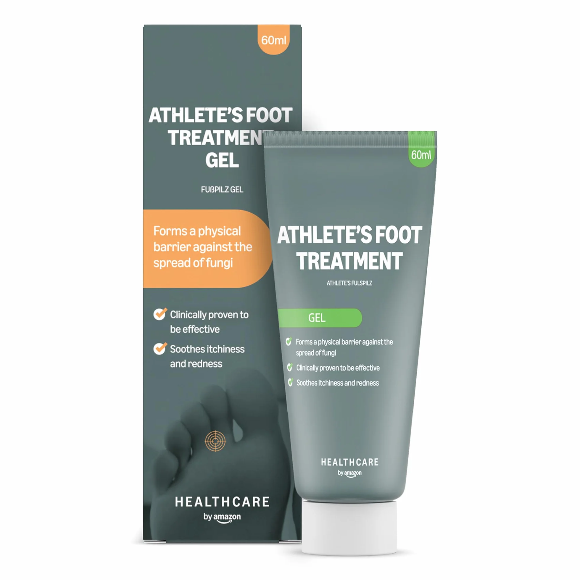 Amazon Healthcare Gel para el tratamiento del pie de atleta, 60ml