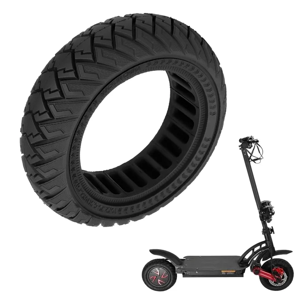 Ruedas de Repuesto para Patinete eléctrico de 10 Pulgadas, neumáticos Todoterreno de Goma Maciza de 10 x 2,70-6,5 para Patinete eléctrico G2