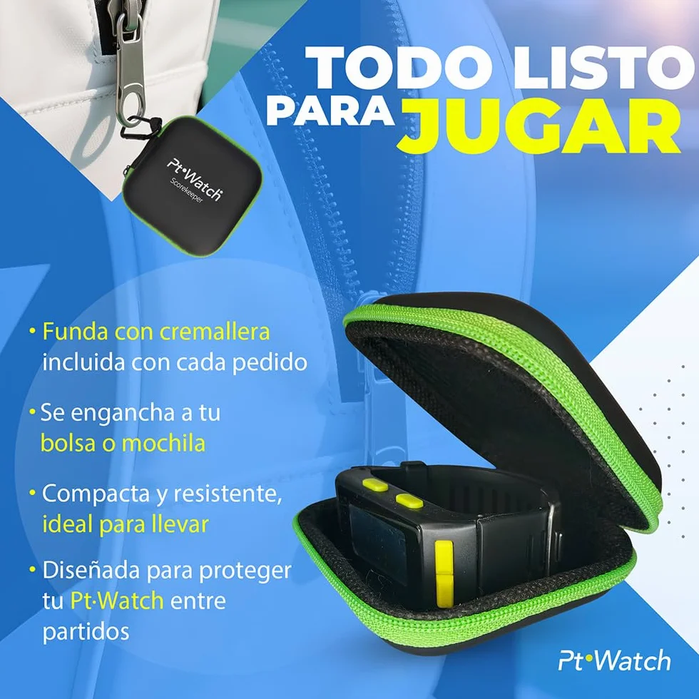 Reloj Contador de Puntos para Pádel y Tenis – Reloj Deportivo con Cronómetro y Alarma – Accesorios Padel Scorekeeper para Muñeca, Resistente al Agua