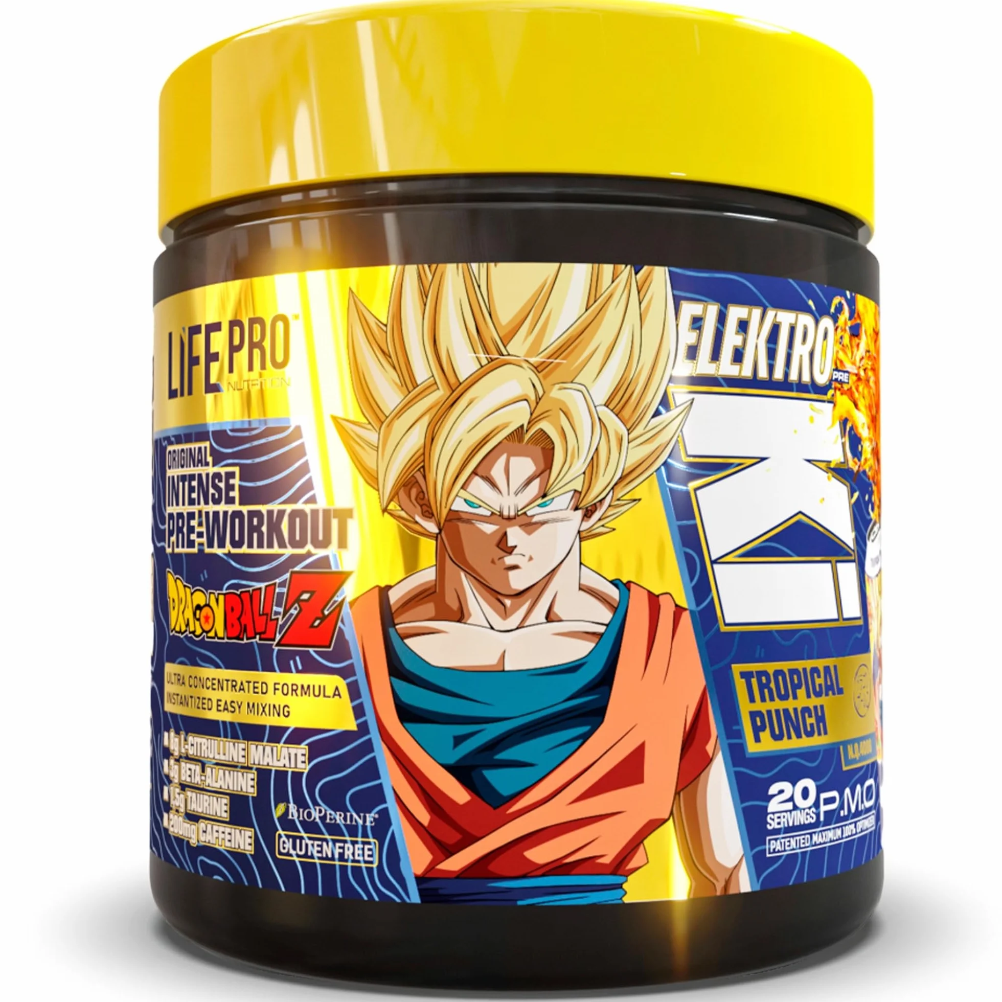 Life Pro Elektro Ki Dragon Ball Z Limited Edition Preentreno 400g Tropical Punch