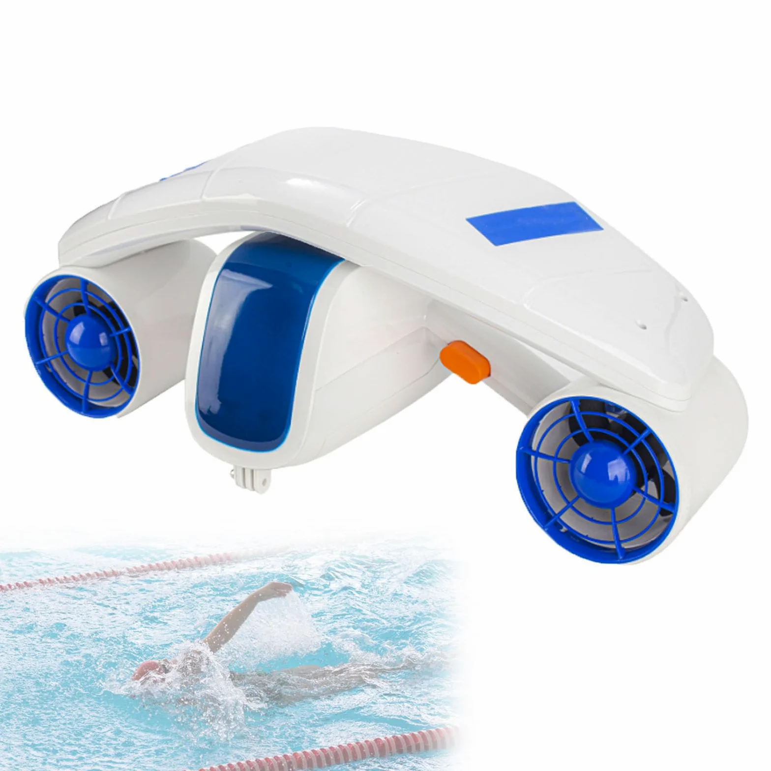 Scooter Submarino para Adultos, Pantalla De 2,8 Pulgadas, Scooter Submarino con Doble Motor, Velocidad De 1,6 M/S, Autonomía De 60 Minutos, para Practicar Snorkel