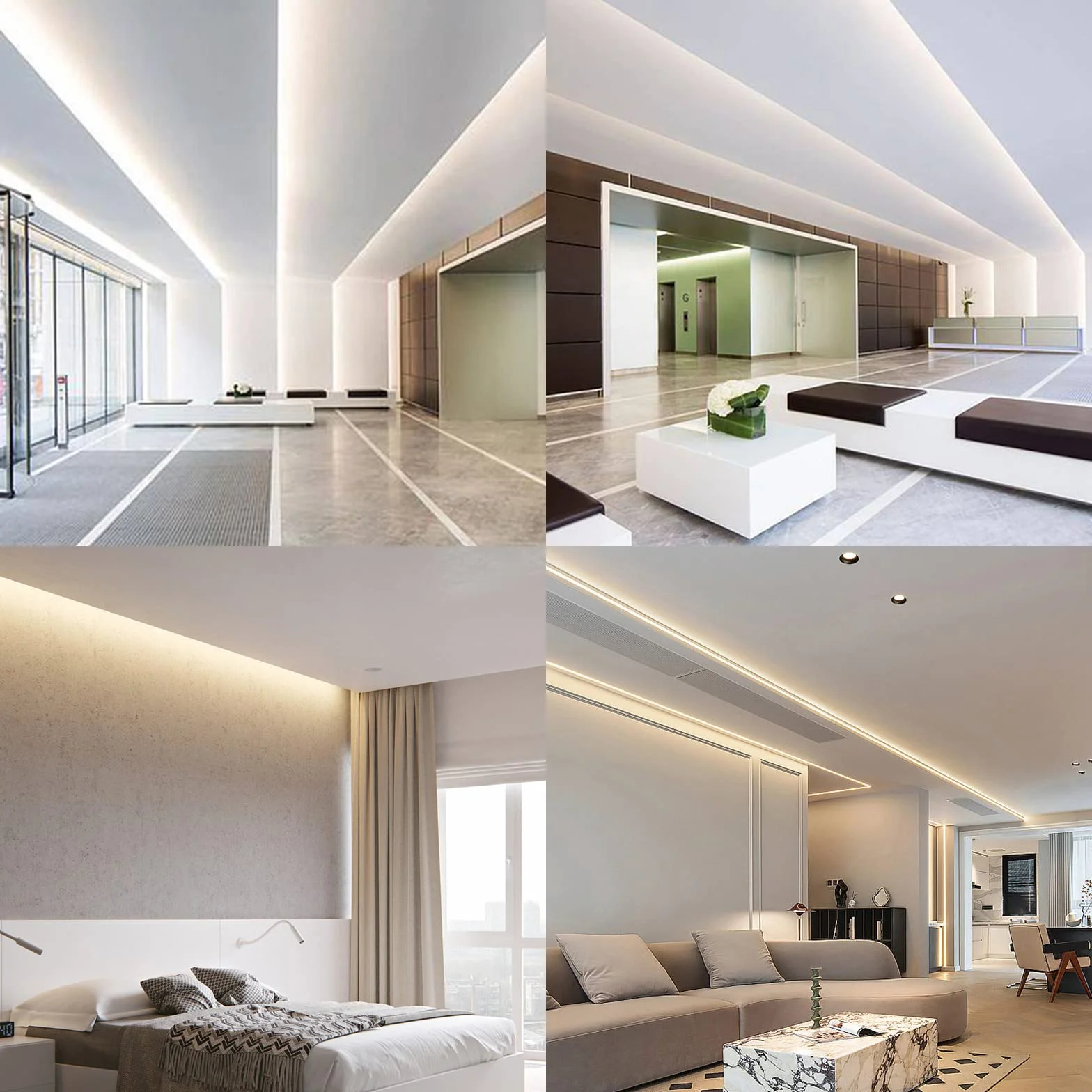 GOMING Tira LED COB 24V 10M Blanco Natural 4000K IP65 Impermeable CRI 93+ 20000lm 600LED/M