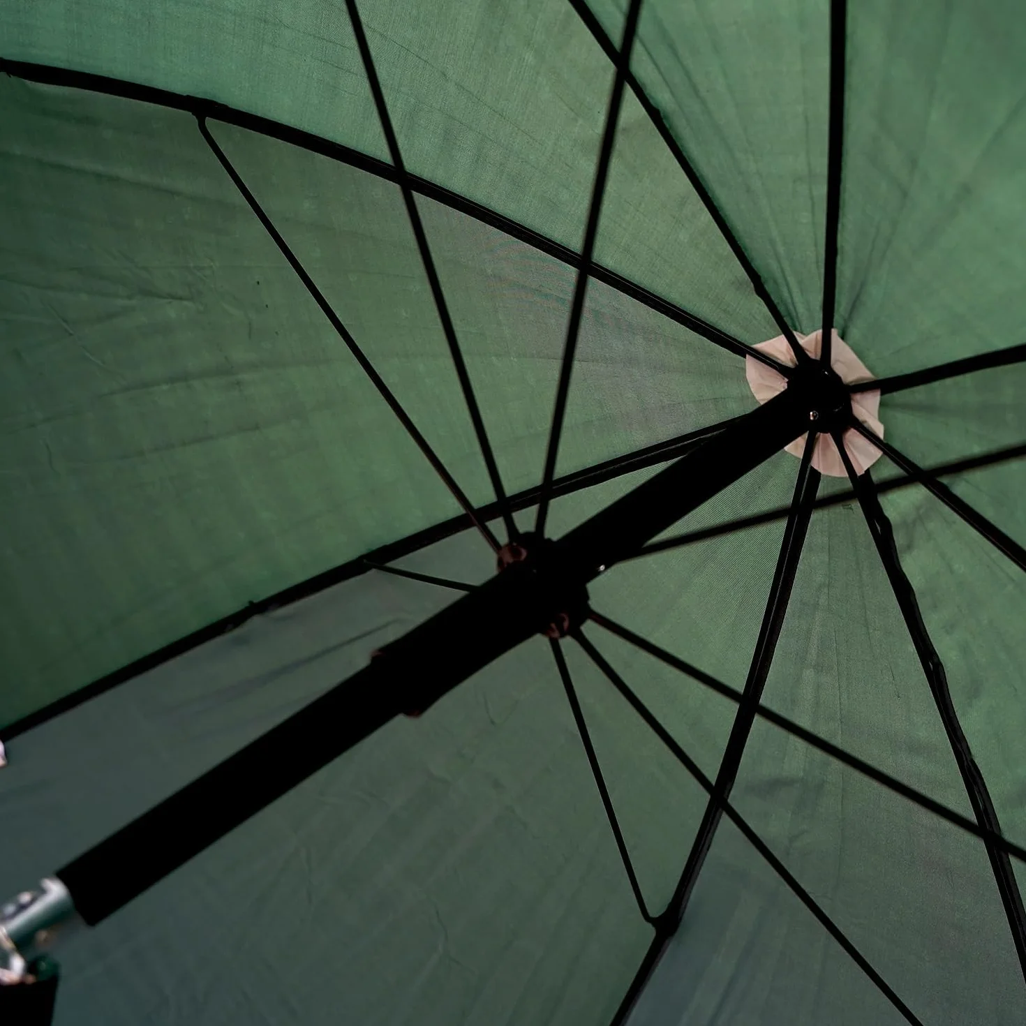 Paraguas de pesca de 200 cm - plegable - paraguas de peces, verde, paraguas - Brolly - poste de 200 cm - verde