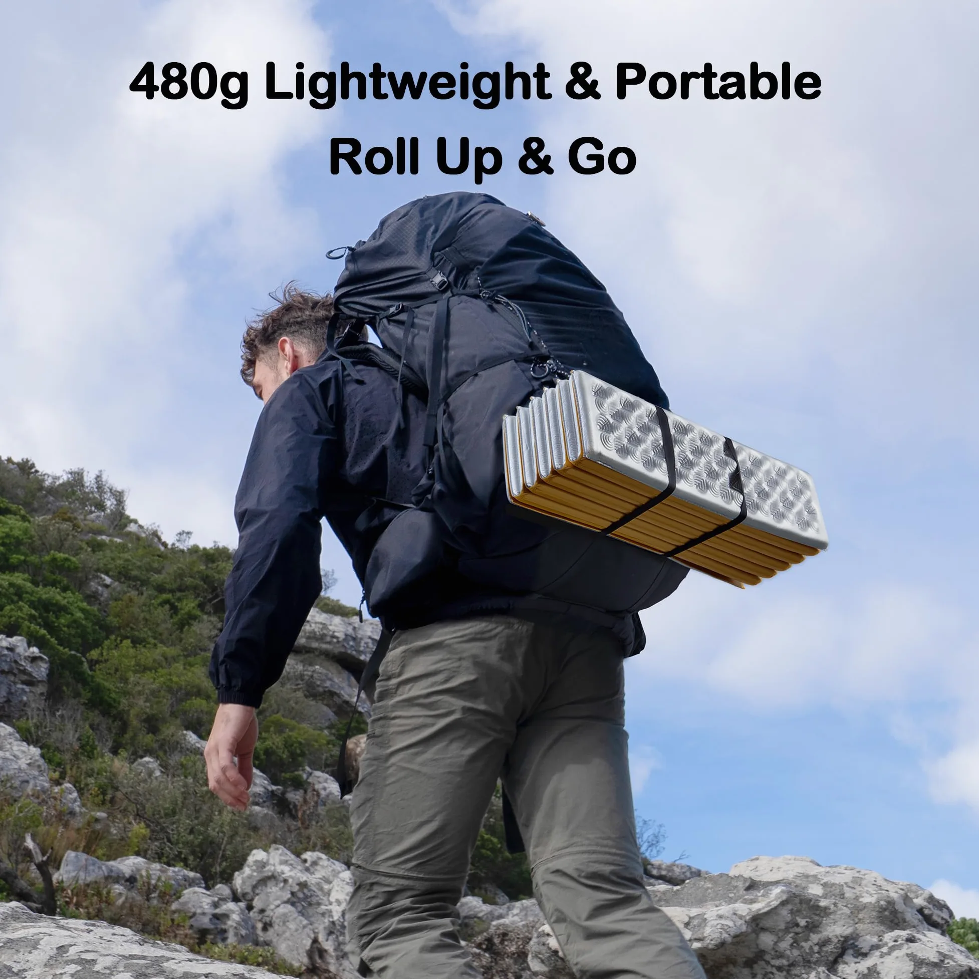 Naturehike R Valor 3.0 - Colchoneta plegable para acampar, colchón ultraligero de 480 g, temperatura de funcionamiento ≥ -5 ℃, 2,5 cm de grosor, IXPE de alta elasticidad, resistente a la humedad y