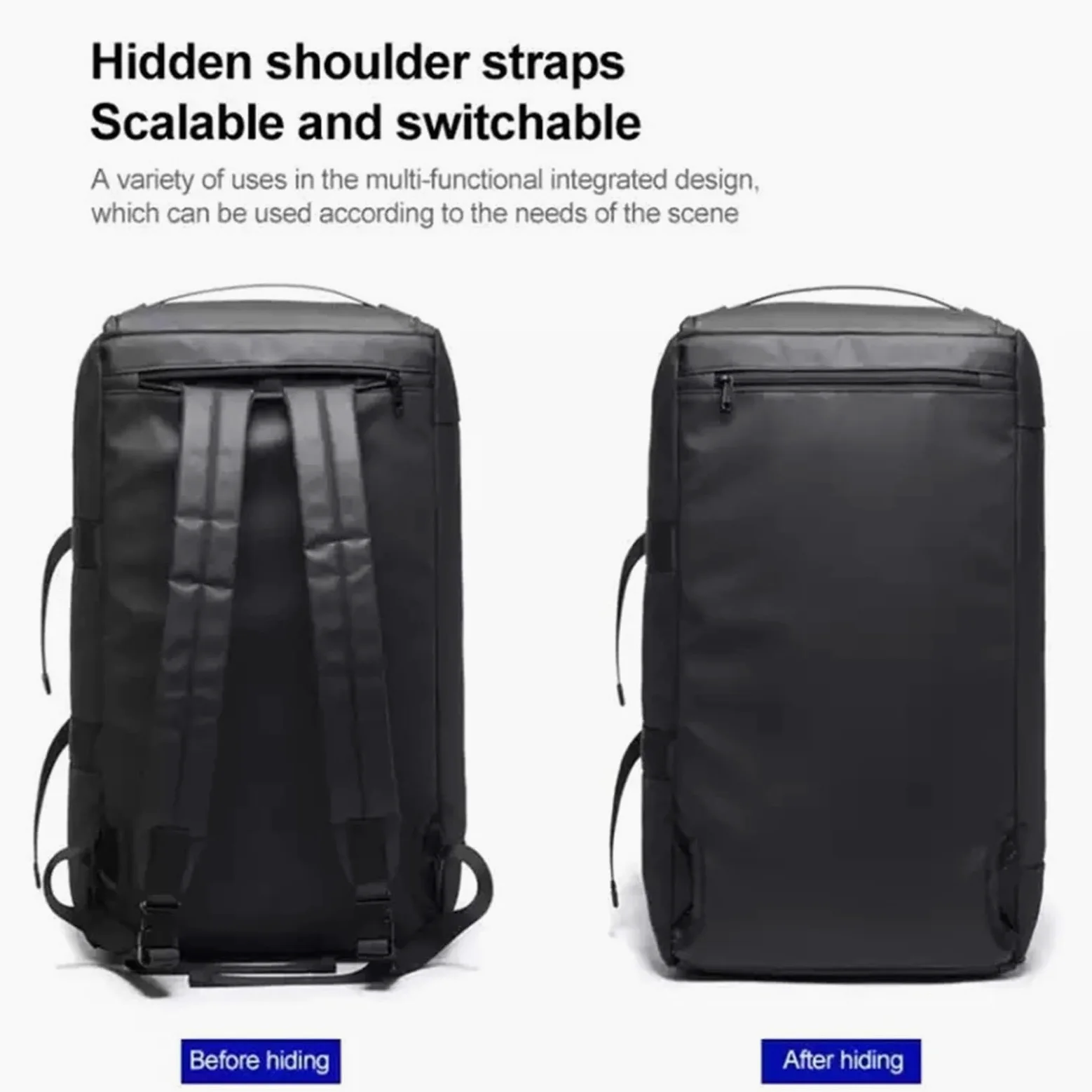 Bolsa Deporte Bolsa de Gimnasio for Hombre, Maleta, Mochila multifunción, Grande, Impermeable, Antimanchas, Bolsa Lona, ​​Bolsas Equipaje Mano Viaje