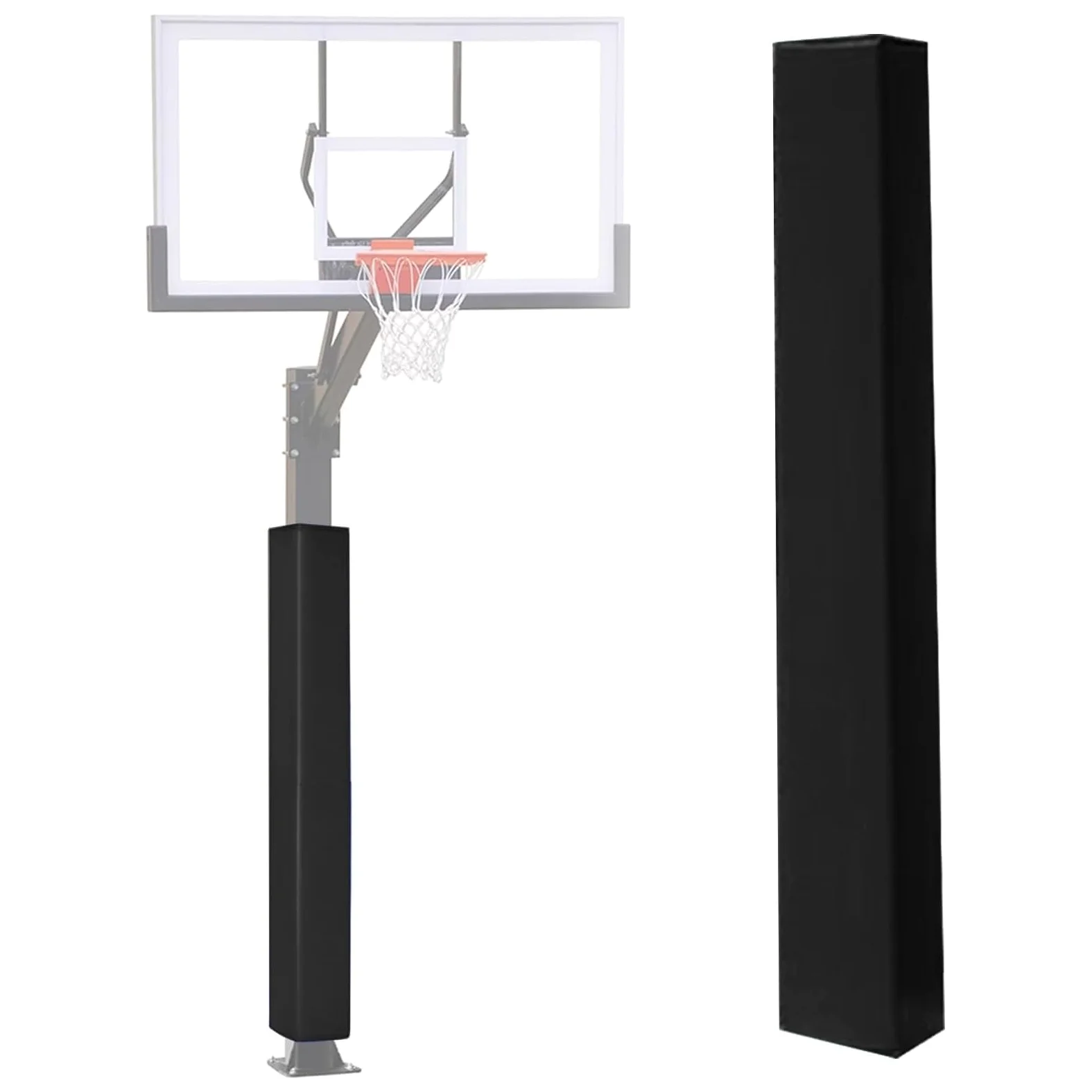 Almohadilla protectora impermeable para bastón de baloncesto resistente para postes cuadrados en garaje o sótano, ideal para la seguridad de equipos deportivos