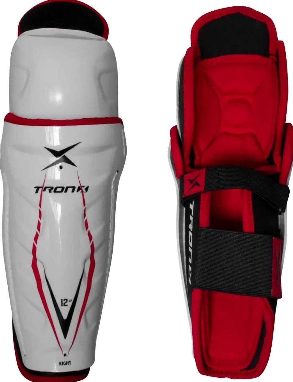 TronX Force Junior Youth Kids - Espinilleras de hockey sobre hielo