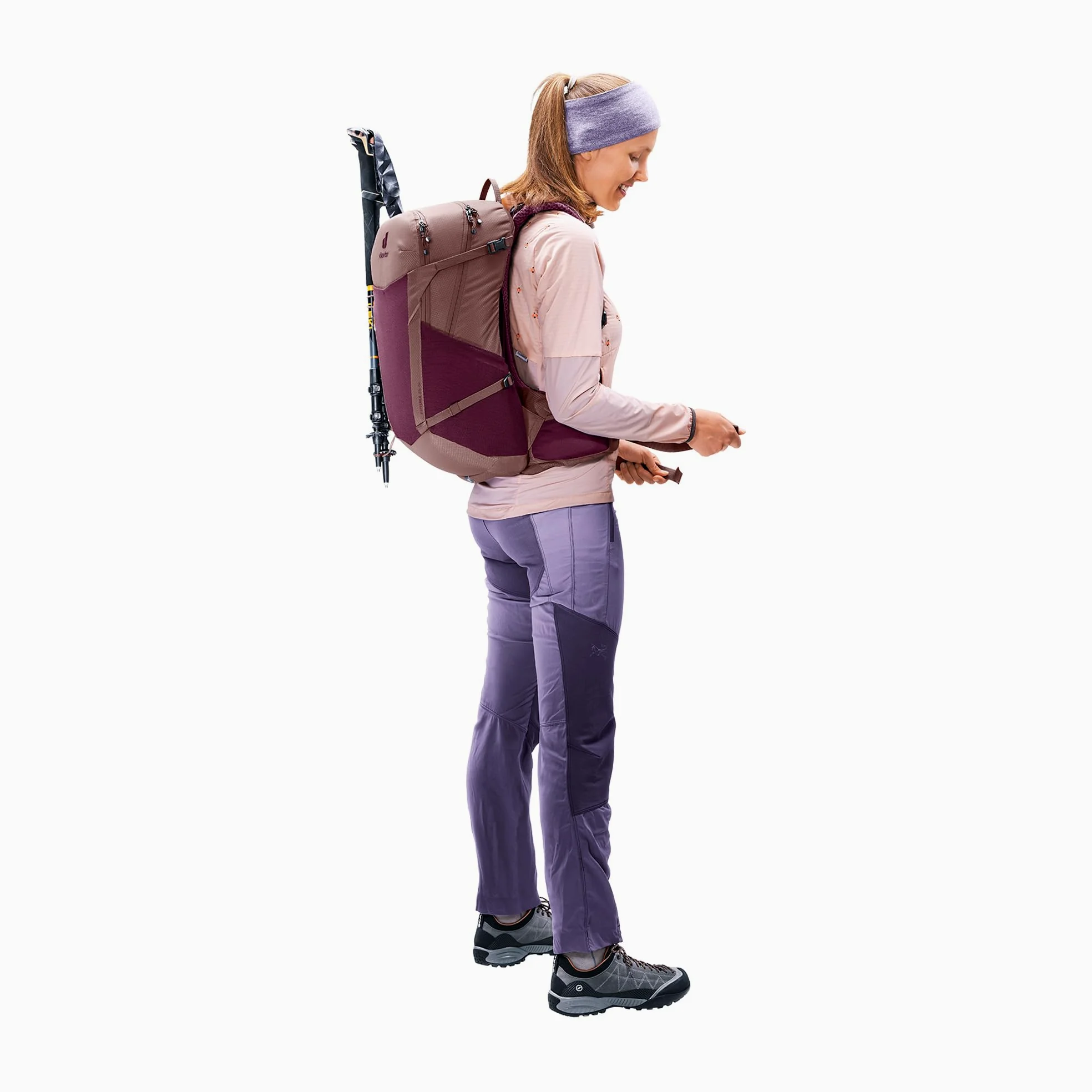 deuter Futura 25 SL Mochila de senderismo para mujer con espalda de malla y funda para la lluvia