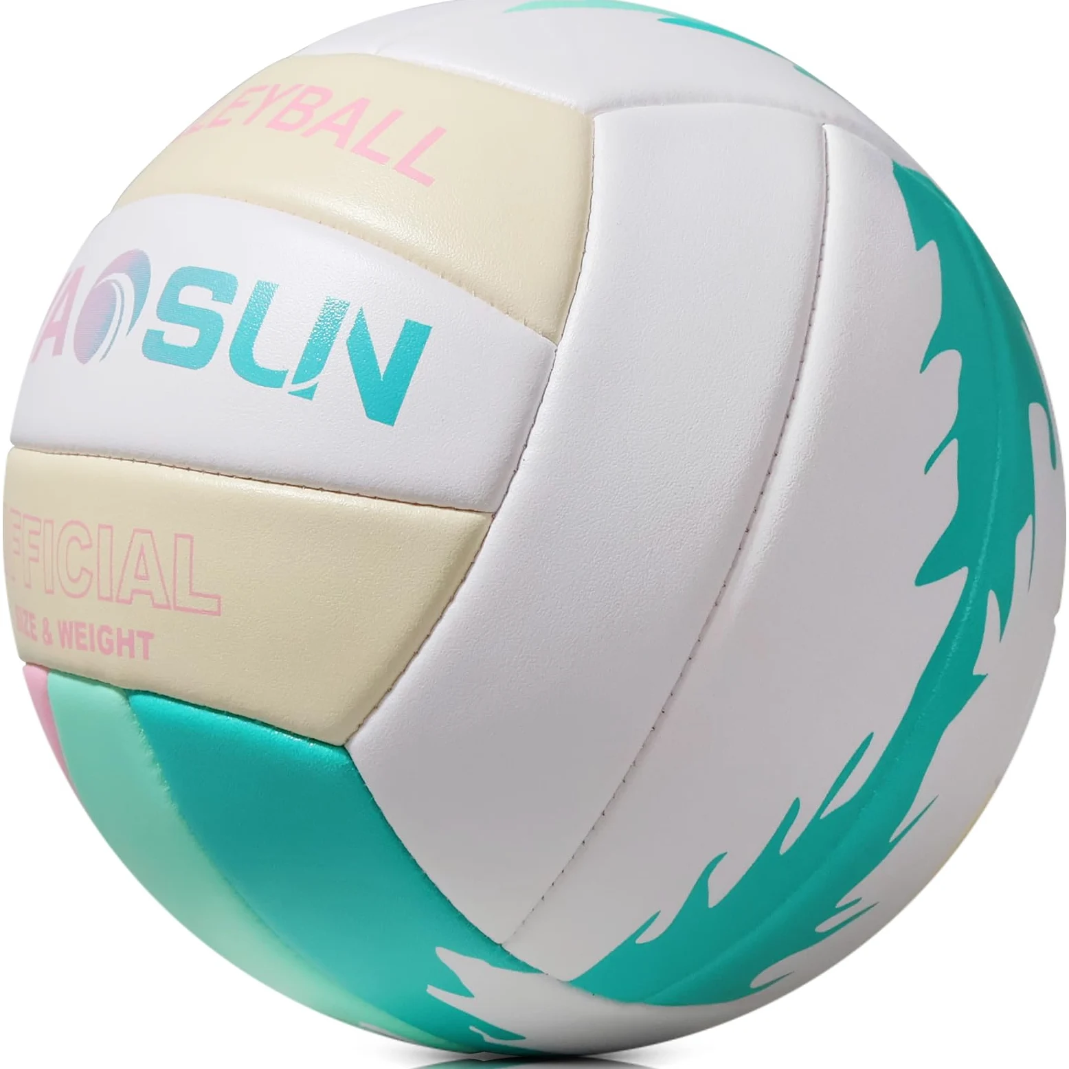 Balón de voleibol oficial suave para interiores y exteriores, tamaño 5, voleibol de entrenamiento para principiantes, adolescentes y adultos