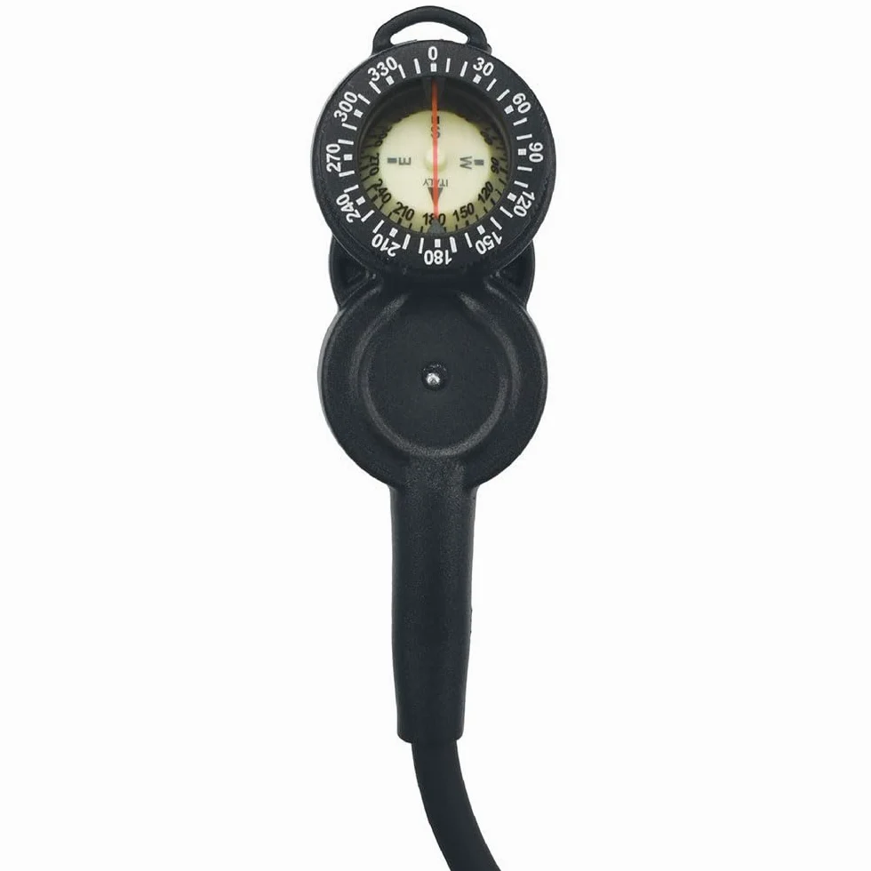 SEAC Sub 0000A/396 : Consola con Barometro, Profundimetro y Brujula Buceo, Negro, Estándar