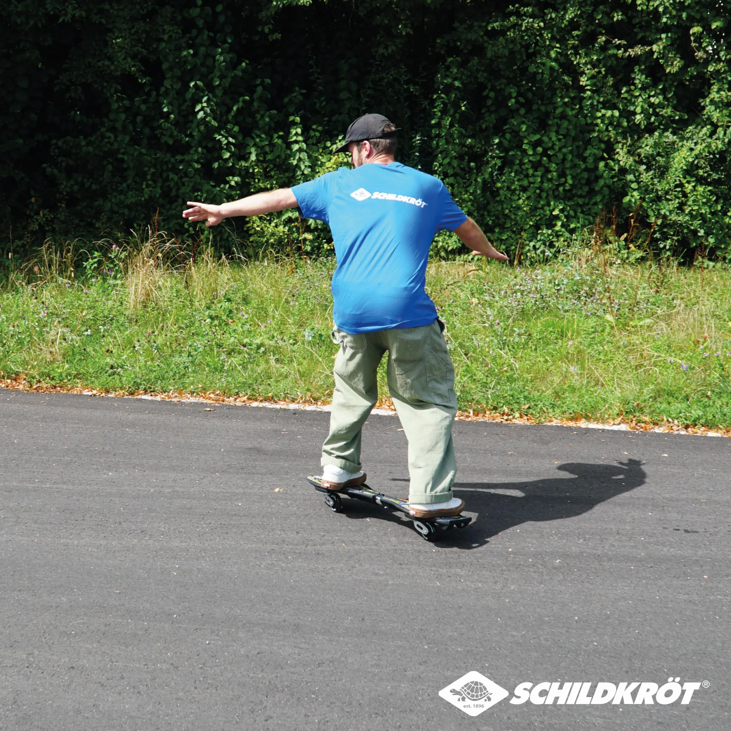 Schildkröt Waveboard Good Vibes, Tablero Ligero y Ágil, Cubierta Grande Antideslizante