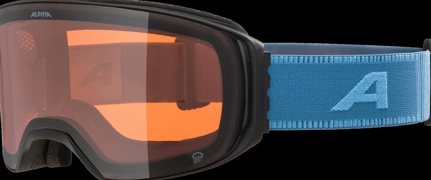 ALPINA ARRIS Q - Mirrored, contrast-enhancing & polarized OTG ski goggles with 100% UV protection for adults