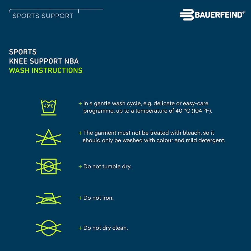 BAUERFEIND Sports Compression Knee Support NBA Rodillera Deportiva, Unisex Adulto