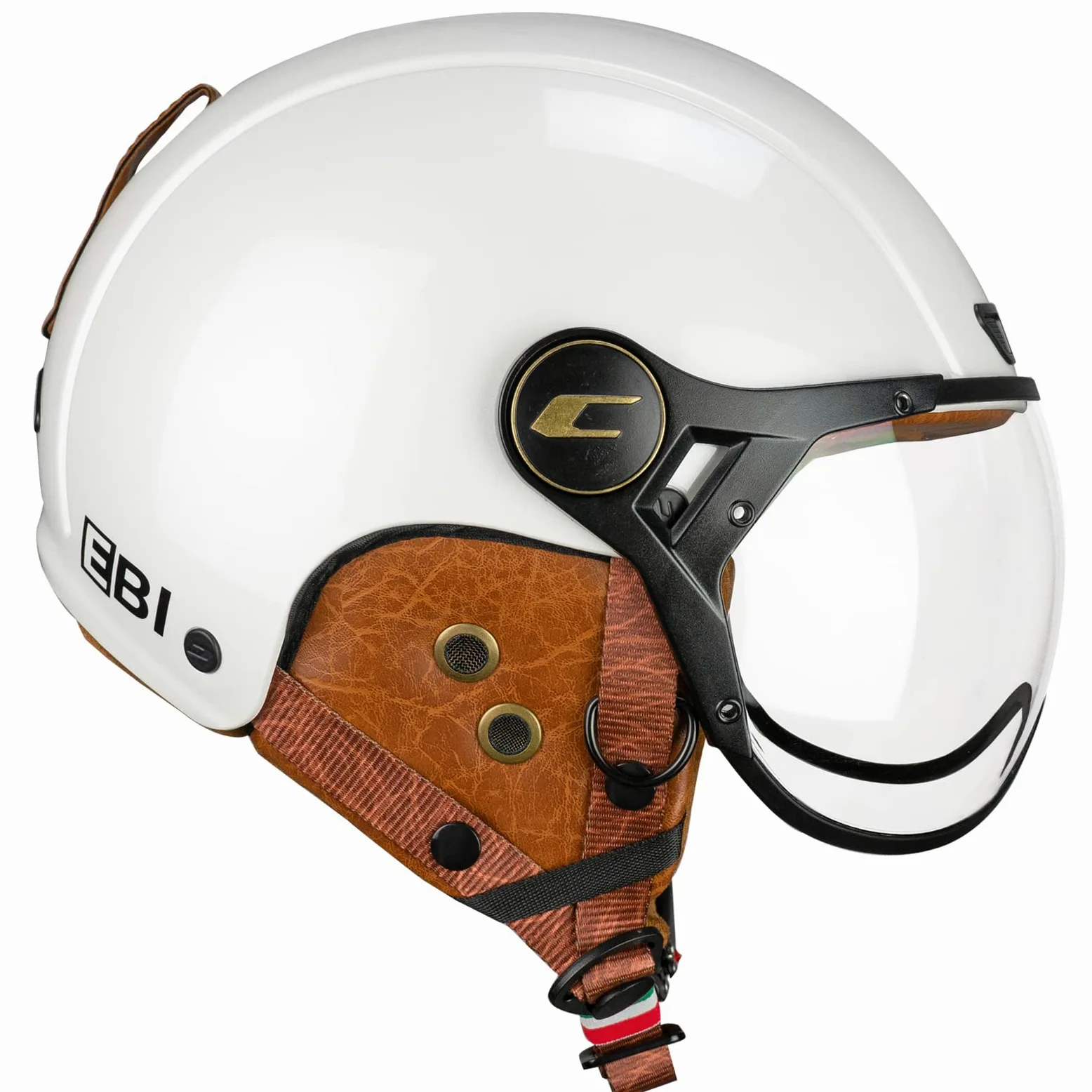 CGM EBI - Casco de esquí Unisex para Adulto, Blanco nacarado, M (57-58 cm)