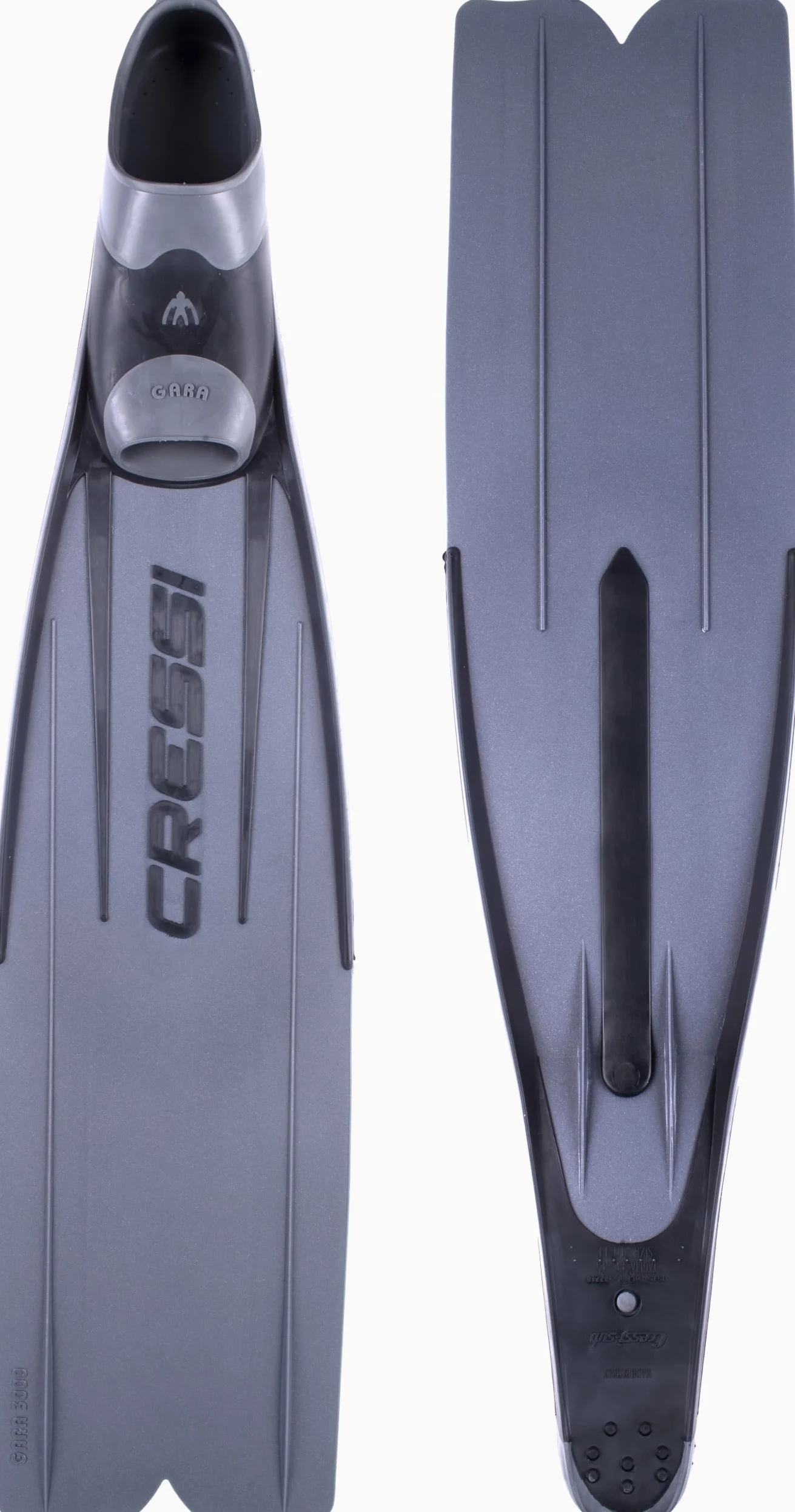 Cressi Largo Libre Buceo Aletas de Suave y Potente | Gara 3000, Fabricado en Italia Calidad Desde 1946