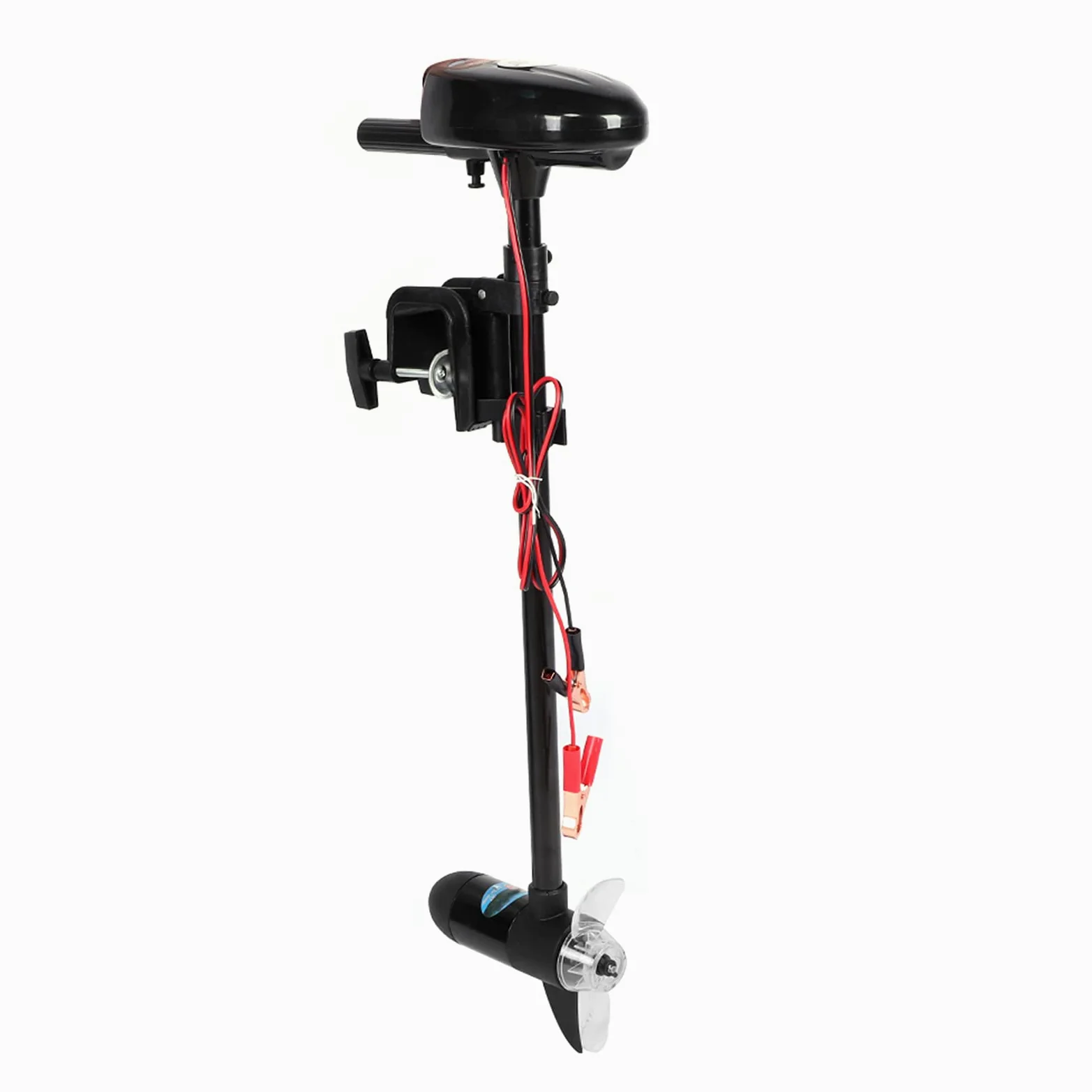Bote Inflable para Adultos Motor de Pesca con Curricán de Montaje de Metal Motor de Pesca con Curricán de Montaje Eléctrico de Múltiples Engranajes Cepillado de 12 V y 18 Libras