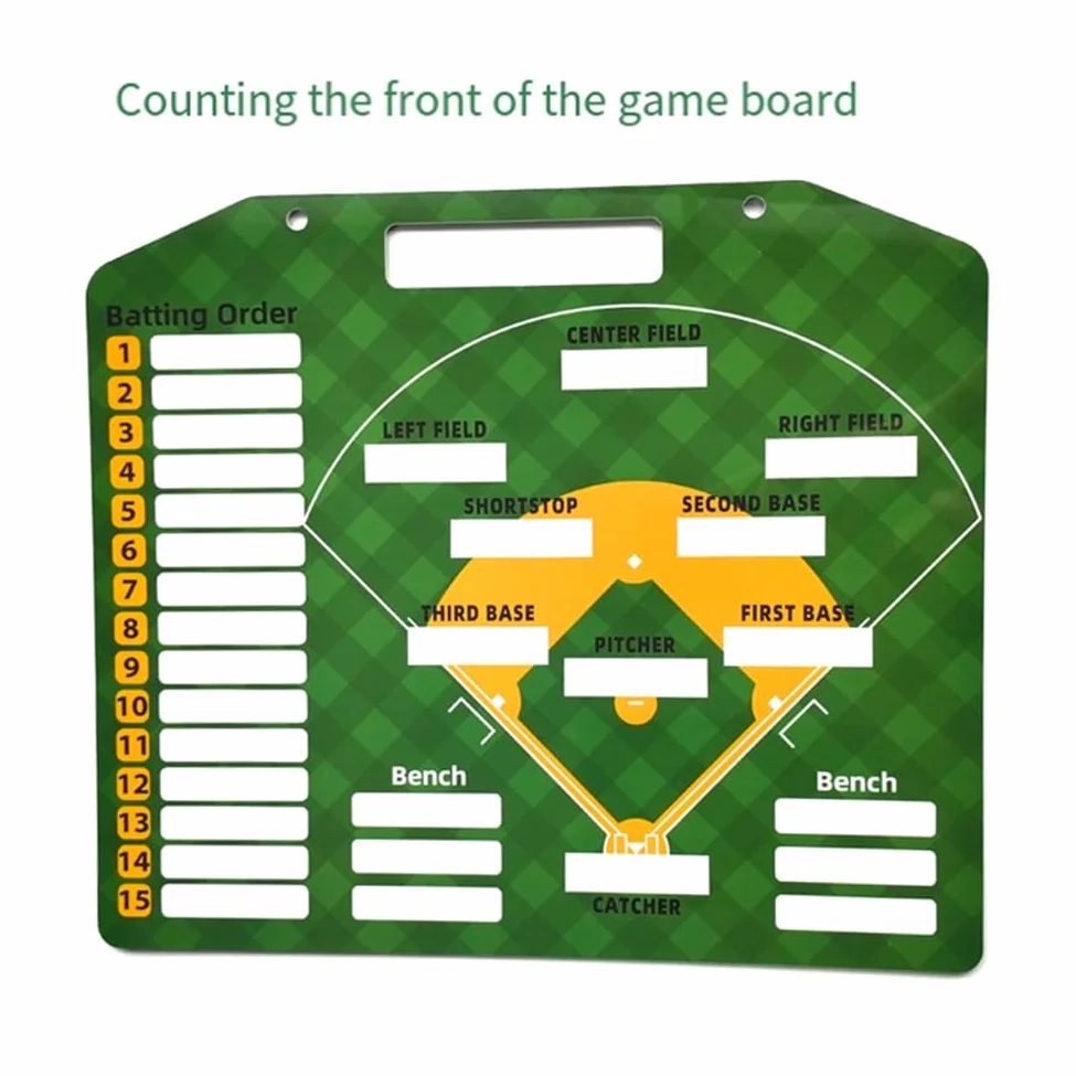 Tablero Magnético de Alineación de Béisbol para Entrenadores, Tarjetas de Alineación de Softbol, Tableros Marcadores, Accesorios de Entrenamiento de Béisbol