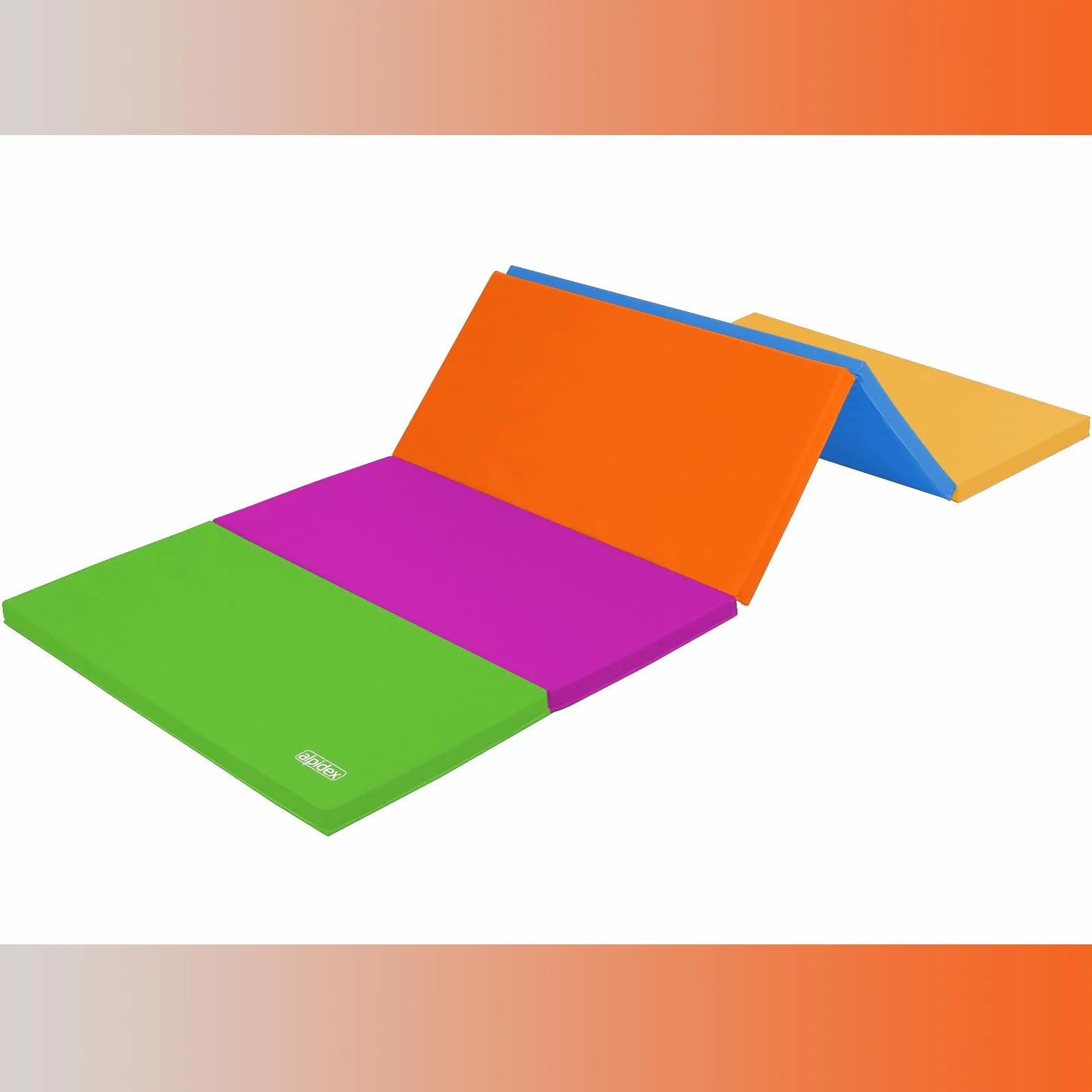 ALPIDEX Esterilla de gimnasia plegable 185 x 78 x 3,2 cm colchoneta de ejercicio suelo deportiva