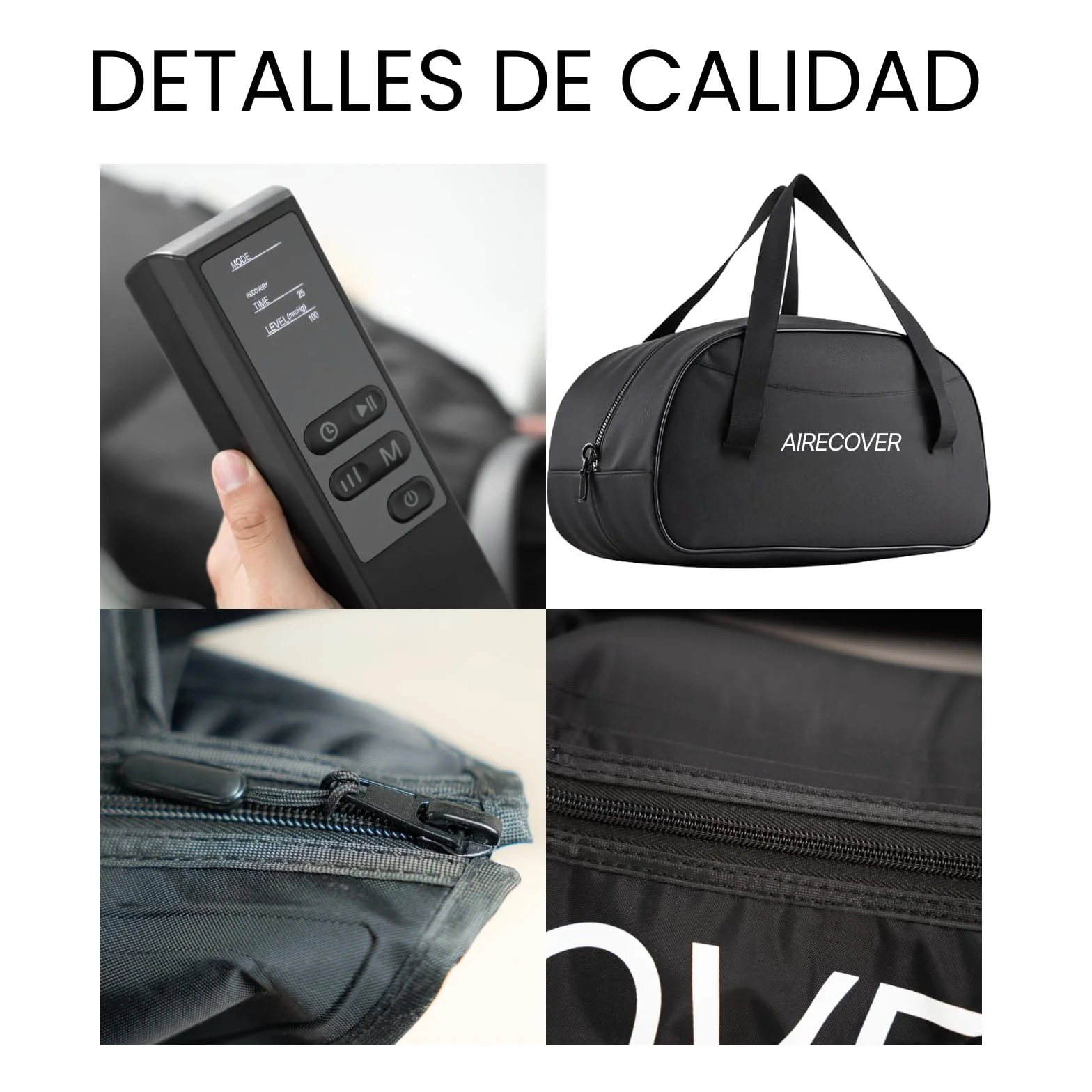 Presoterapia para Casa, Masajeador de Piernas y Pies Cansados, Mejora Circulación Recuperación Muscular Drenaje Linfático Portátil (M:170-182 CM)