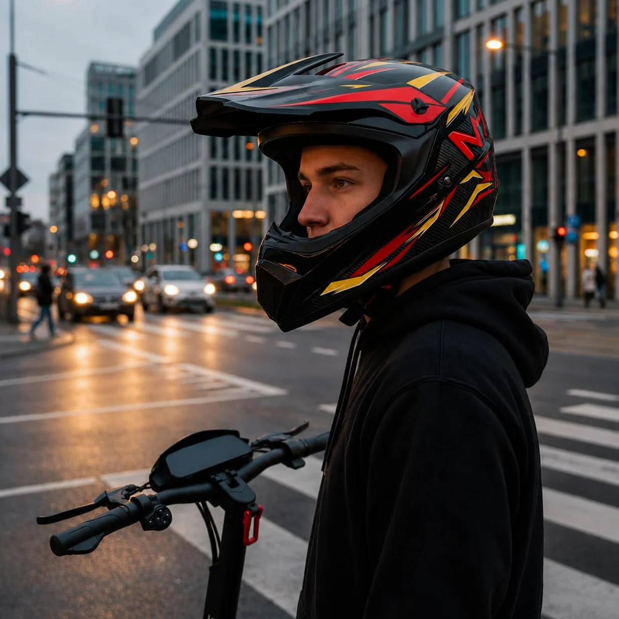 Casco Integral Mtous Daytona Talla L - Casco de protección para bicicleta, patinete y patineta, peso ligero, cómodo y resistente
