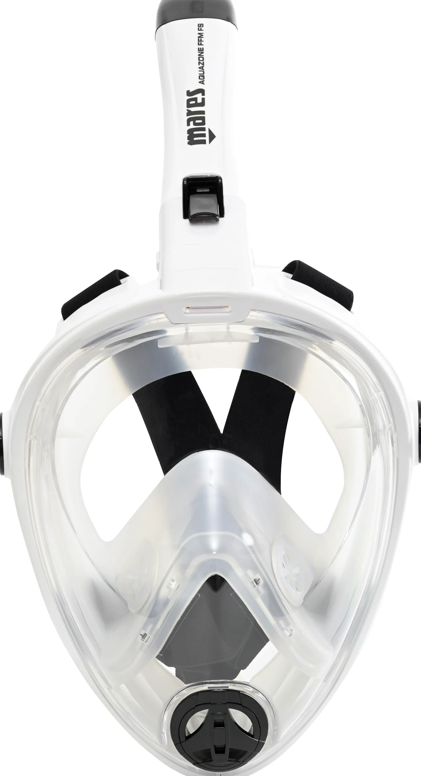 Mares Aquazone Full Face Mask - Máscara Integral de Snorkel para Adultos, Falda de Silicona, Tubo Plegable, 3 Tallas