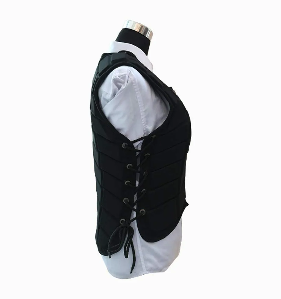 Chaleco Ecuestre Protector De Jinete De Caballo para Adultos Y Niños Ajustable Protector De Espalda del Cuerpo Chaleco Cremallera,M