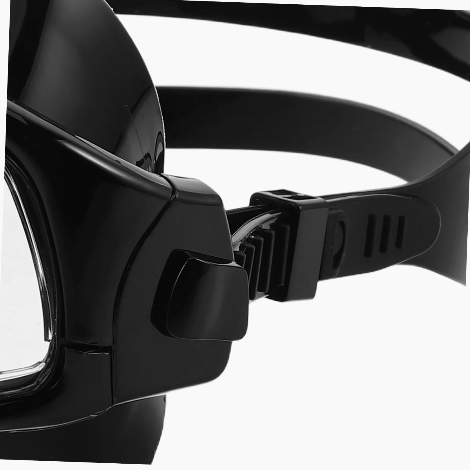 Máscara de Snorkel de Gran Visión Volumen para Adultos | Silicona Negra, Uso en Piscina y Snorkel, Diseño con Cubierta Nasal y Ajuste Cómodo
