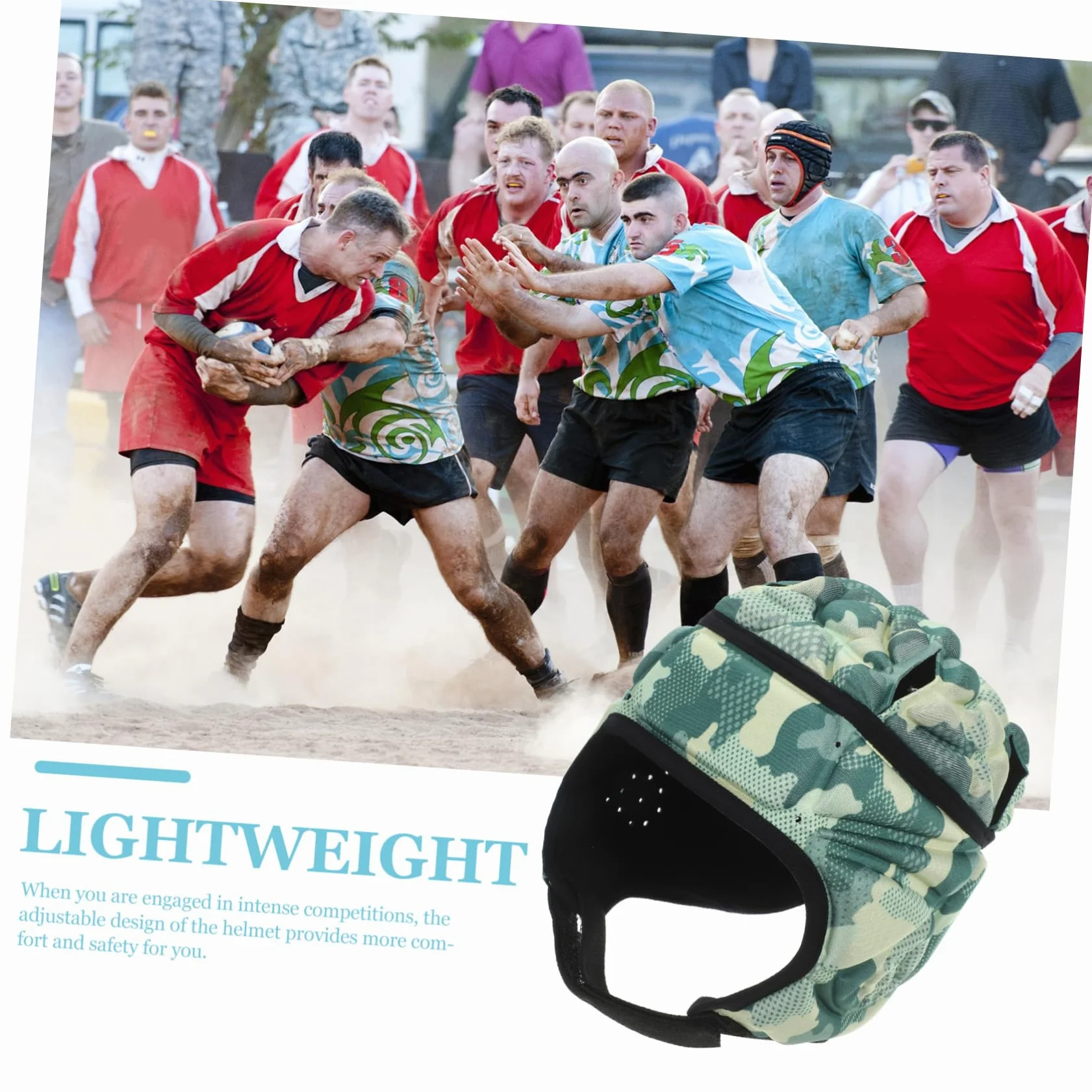 4 Piezas Tapa de Parachoques Juventud Cascos Casco de fútbol Juvenil Casco Deportivo Equipo de protección de Rugby Gorra de Rugby Casco de Portero Esponja