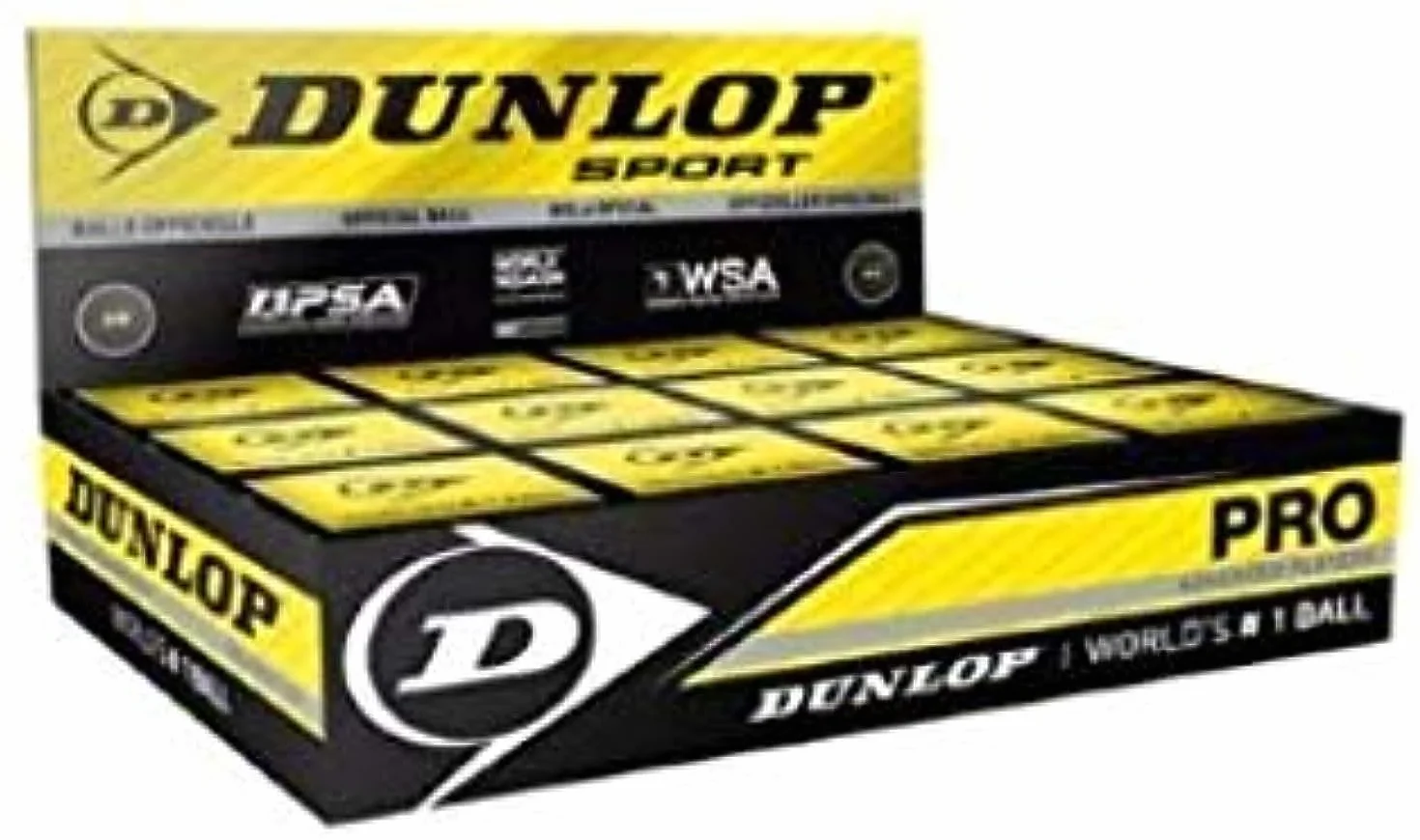 Dunlop Revelation Pro Squash Ball Doble Punto Amarillo