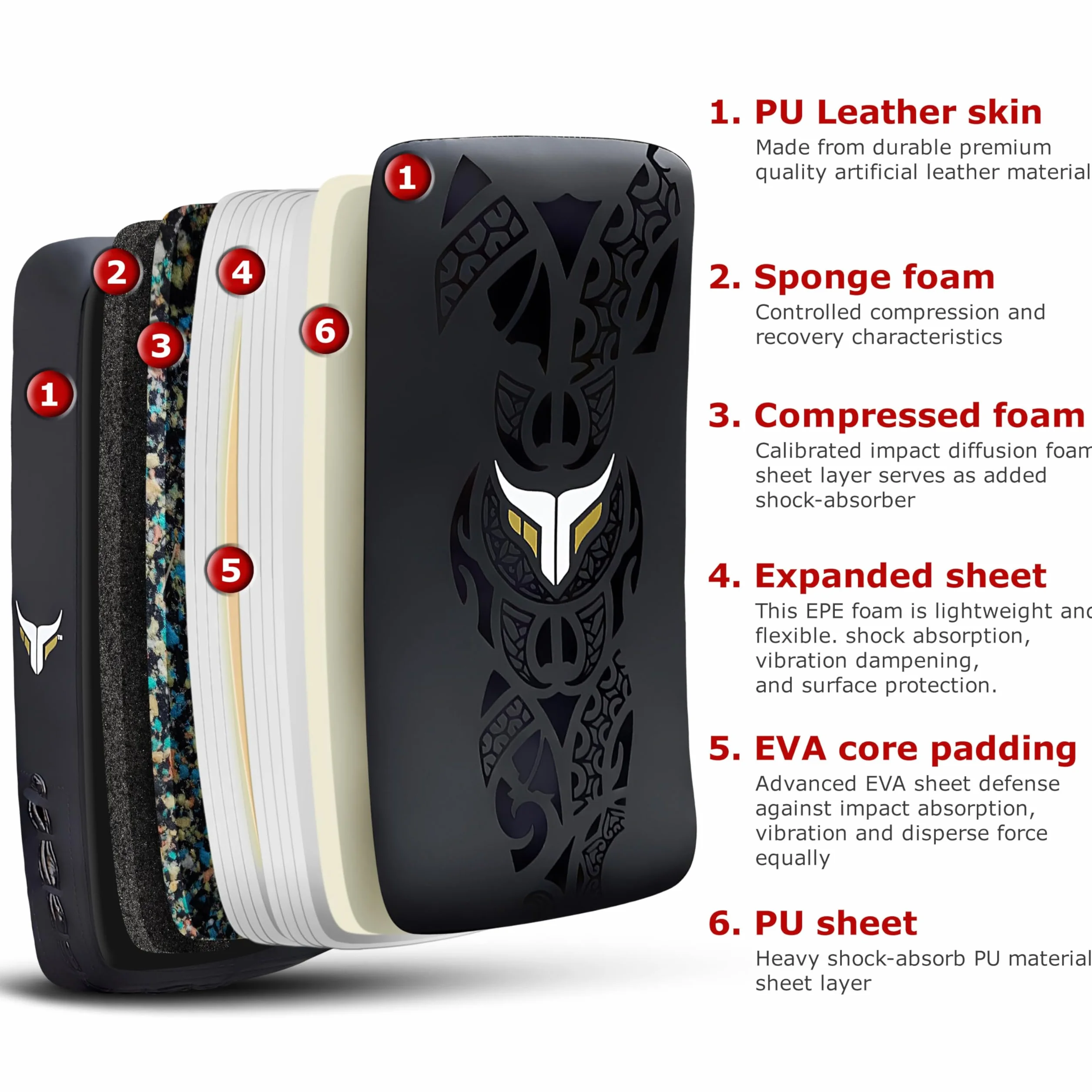 Mytra Fusion paos Muay Thai Curved paos Patadas MMA, Kickboxing, Artes Marciales, Karate Puñetazos Boxeo Entrenamiento Pads