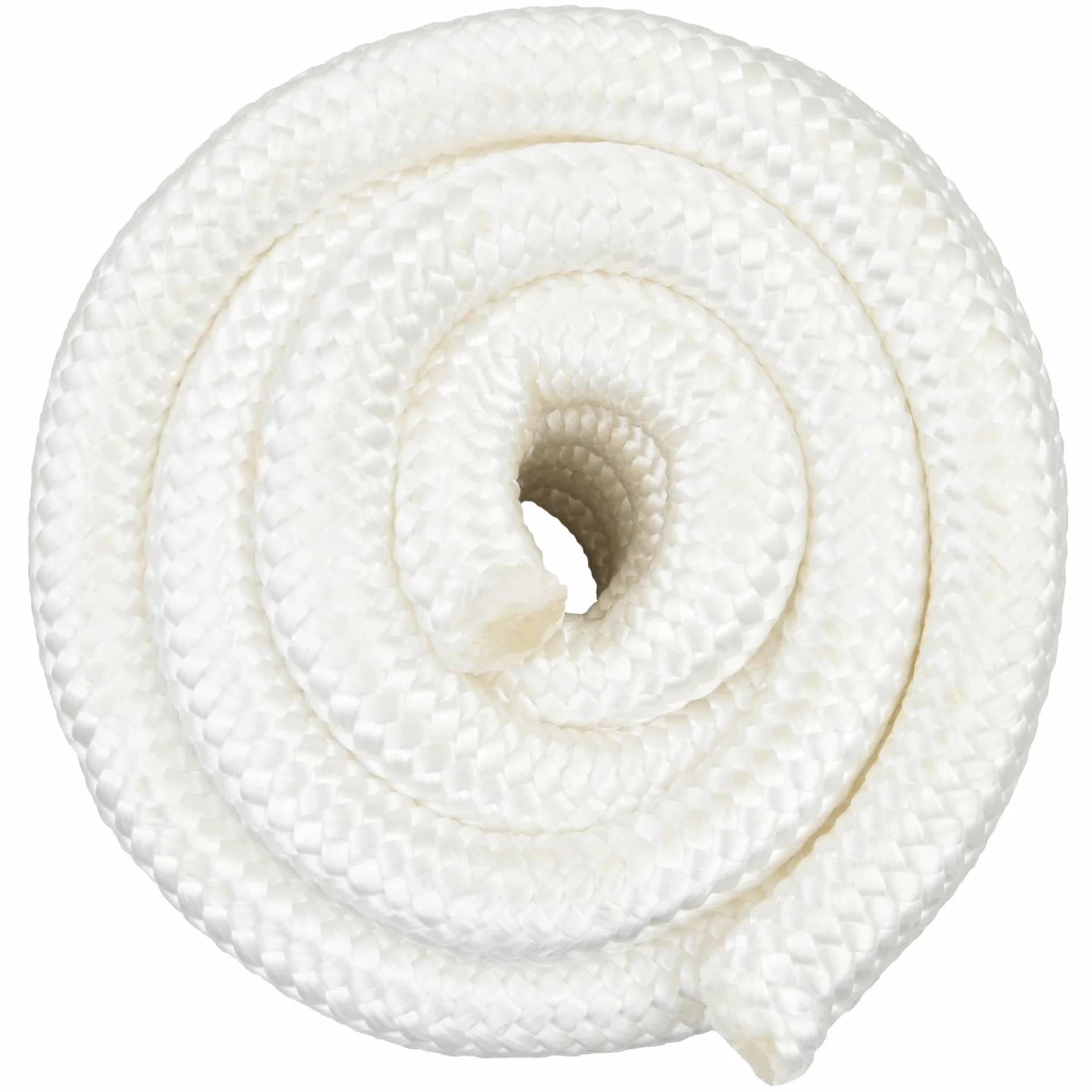 Cuerda de polipropileno de 10 m de longitud, 6 cm de diámetro, cuerda blanca para canotaje, vela y camping, resistente a la intemperie para atar y asegurar