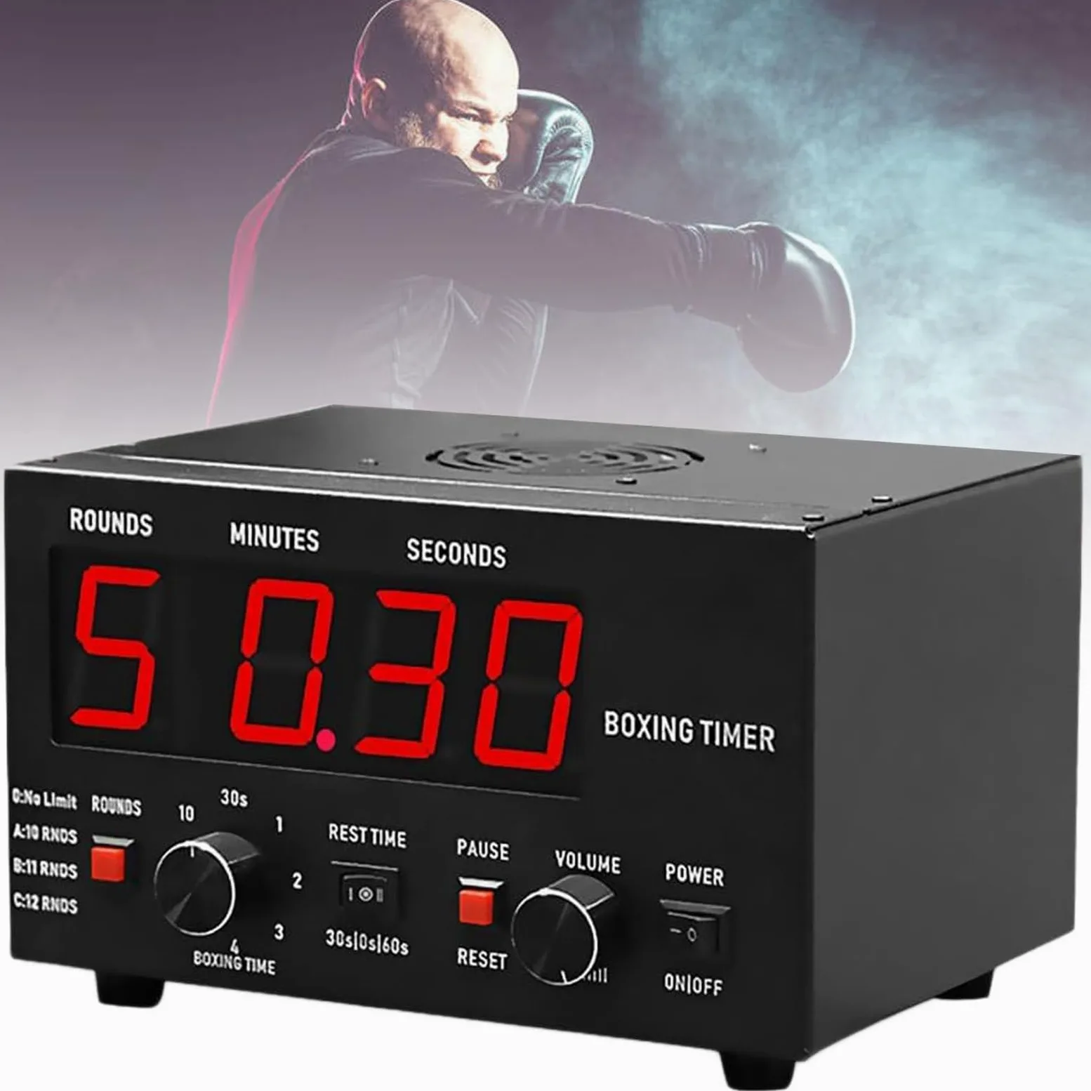 Temporizador De Boxeo, Cronómetro De Gimnasio con Pantalla LED, Cuenta Atrás, Cronómetro, Función De Sincronización Alternativa, Accesorios De Gimnasio En Casa