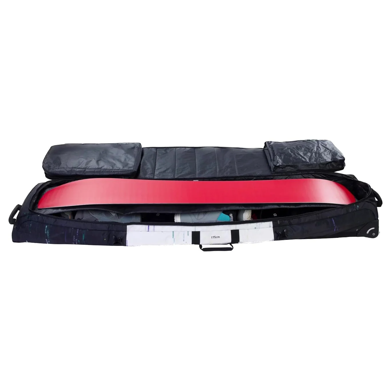 EVOC Snow Gear Roller Bolsa para esquís y Tablas de Snowboard (para 3-4 Pares de esquís o 2 Tablas de Snowboard, Acolchada, Plegable, Compartimento para avalanchas, tamaño: