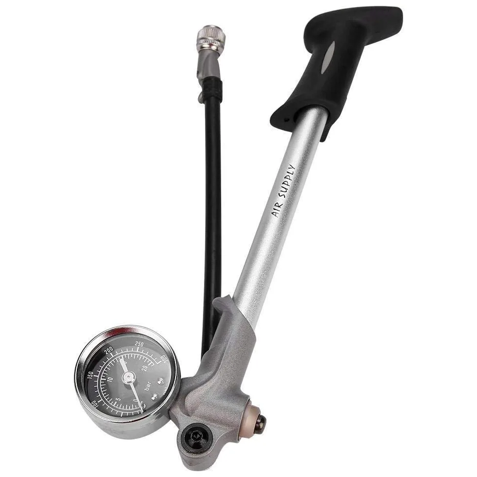 GIYO GS-02D Bomba de choque plegable con palanca y manómetro, ST1006