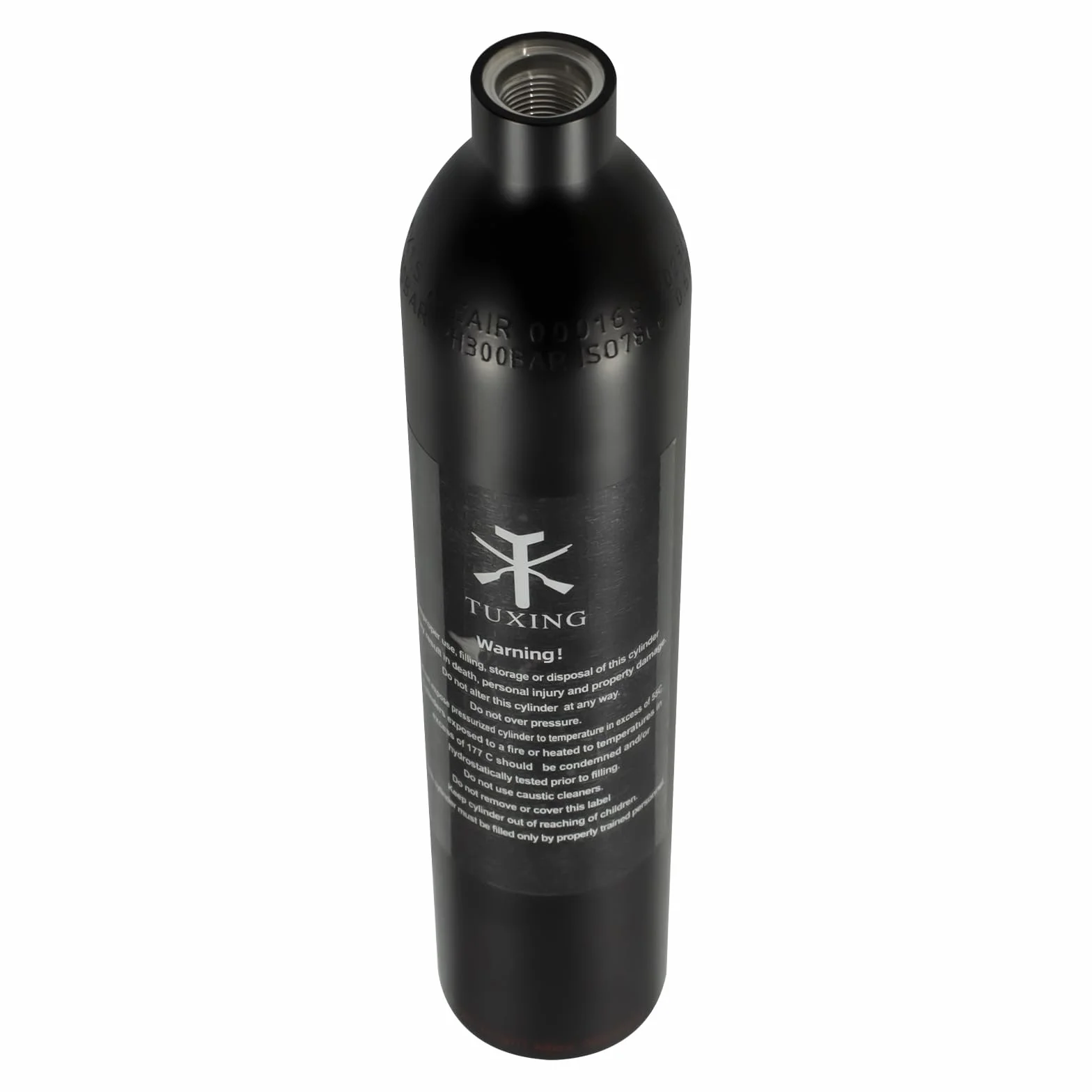 TUXING Aluminio Aire Comprimido Hpa Paintball Tanque Sistemas de Aire, Paintball Tanque de Aire 0.5L 31Ci Capacidad, Cilindro de Buceo Botella de Aire de Alta Presión para Paintball (M18*1.5)