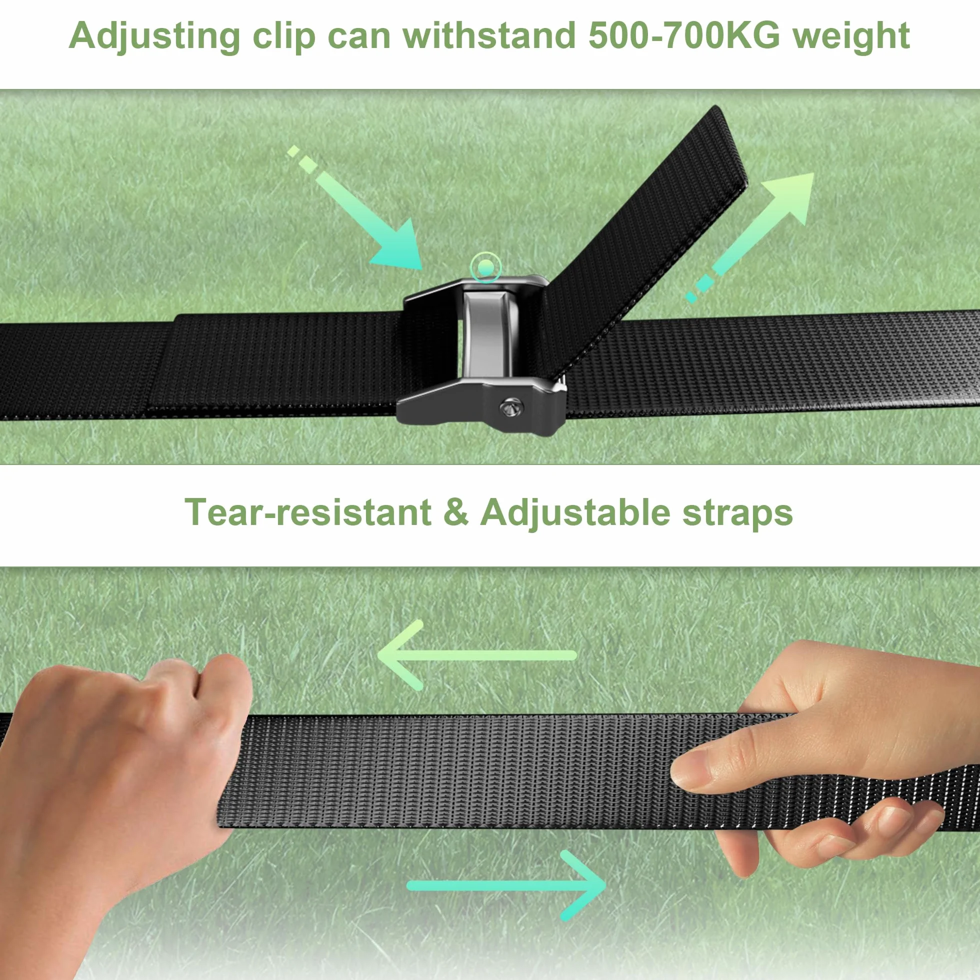 Storm Band - Juego de toldos con 4 Ganchos para Equipo de Autocaravana Thule Omnistor, Kit de Correa Lateral de sujeción de toldo con Correas, Accesorios para autocaravanas