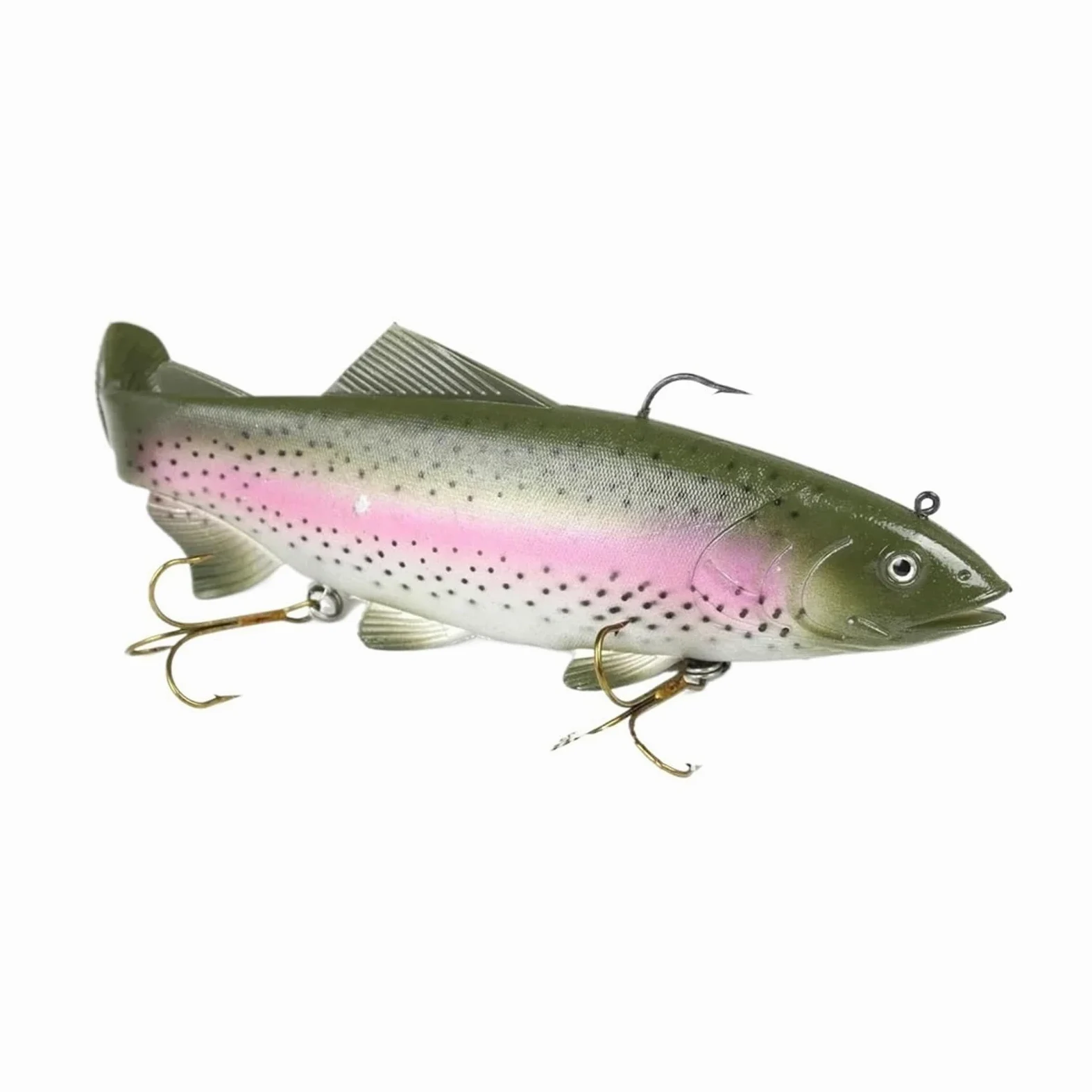 Señuelos Pesca Cebo Suave de Aguas Profundas, 30cm, Pesca en el mar, tamaño Grande, señuelo de pez simulado con 3 Ganchos, cebos Artificiales, Swimbait, Cebo con manivela, 1 Uds. Cebo Artificial