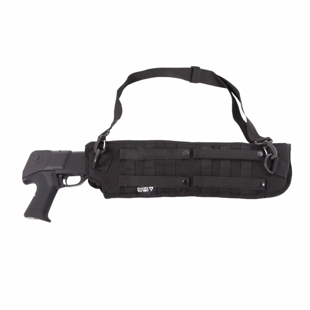 TS Tactical Store Funda Porta Escopeta Molle 50CM Negra Funda para HDB, HDX, Escopeta Airsoft, Escopeta Recortada, Escopeta de Caza