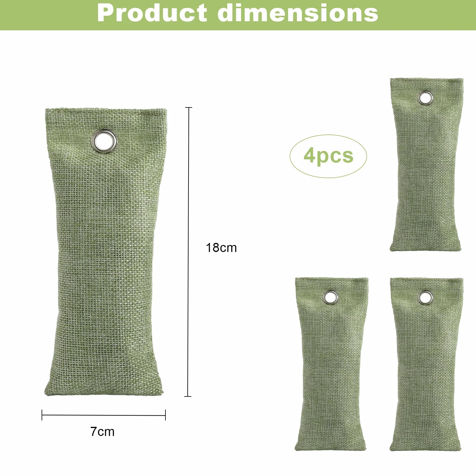 Carbón activado para zapatos, bolsa purificadora de aire, bambú activado, eliminador de olor
