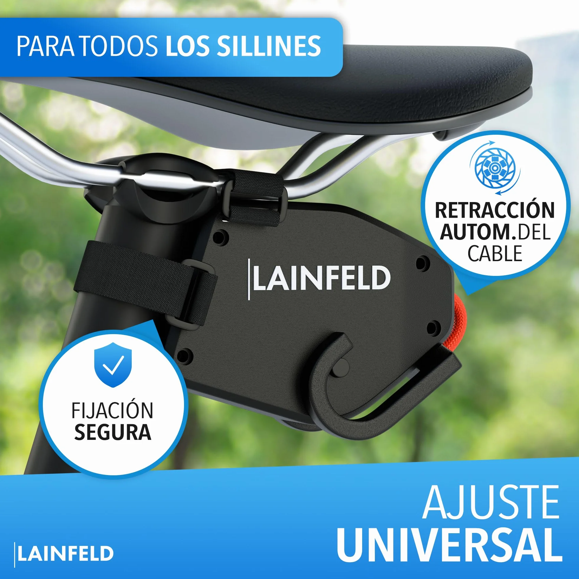 LAINFELD Cable de Remolque para Bicicleta