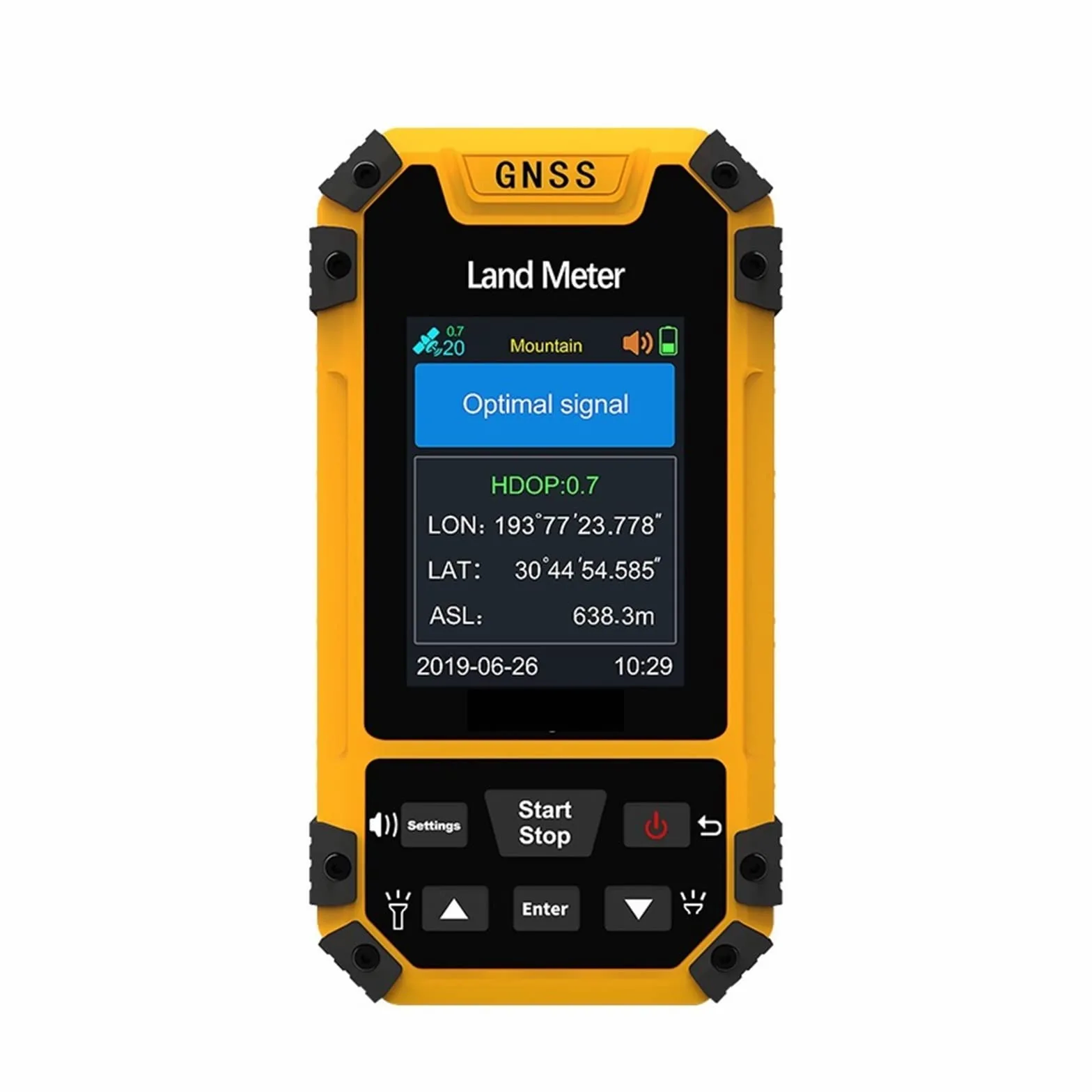 Equipo topográfico GPS de Mano Medidor De Tierra GPS con Pantalla A Color S4, Máquina Topográfica, Receptor GNSS Profesional, Medición De Área para Bosque Tierras de Cultivo Montaña Minería Lago (Col