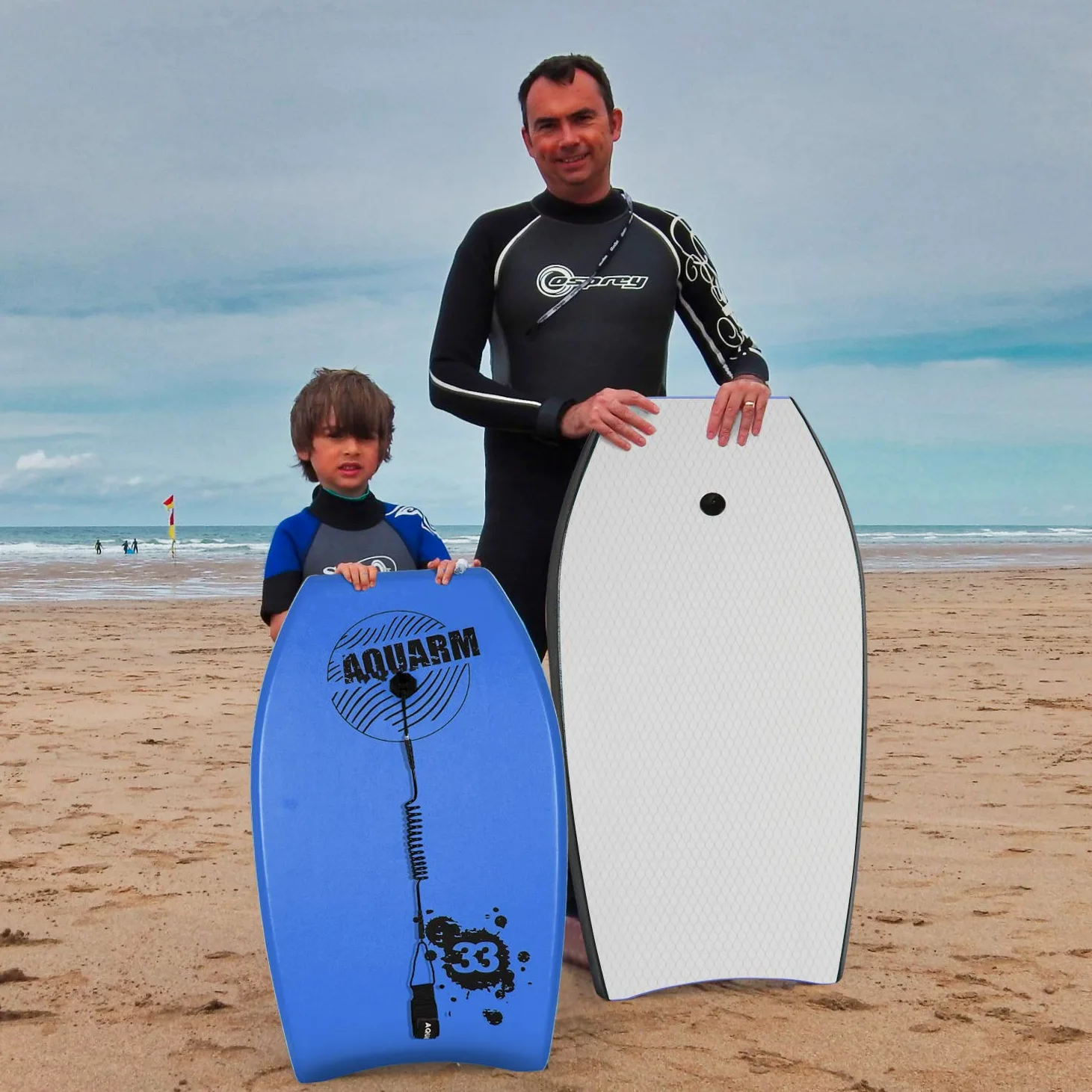 Tabla de bodyboard con correa de muñeca, 33"/37"/42" ligera con núcleo EPS y superficie inferior lisa de alta velocidad, perfecta para practicar surf para niños, adolescentes y adultos (azul)