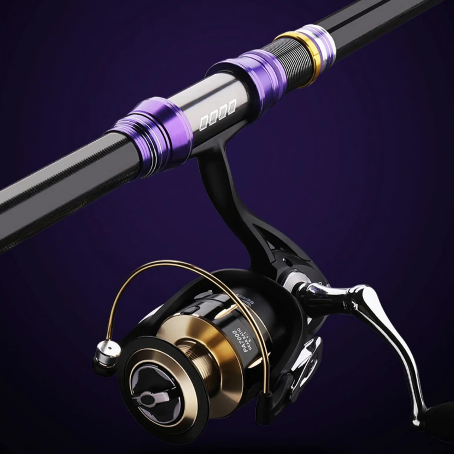 Caña de Pescar Caña de Pescar Profesional, caña Ultraligera y ultradura, Juego Completo Gigante Especial, Conjunto de Varillas de Pesca, caña de fundición de Largo Alcance, caña de mar para Pescar (C