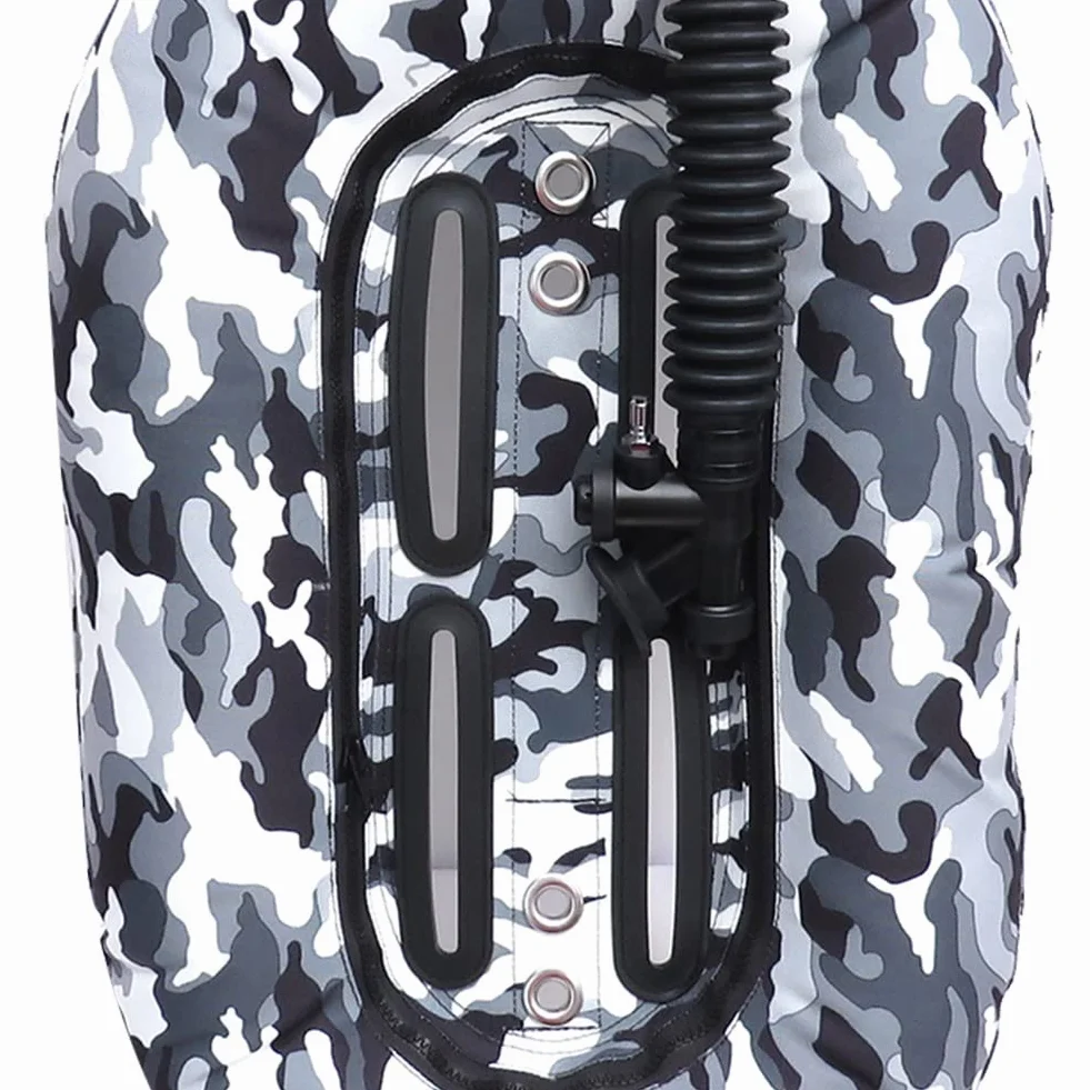 30lbs Buceo Diving Snorkeling Donut Wing Single Tank Professional Diver Gear Scuba, Negro